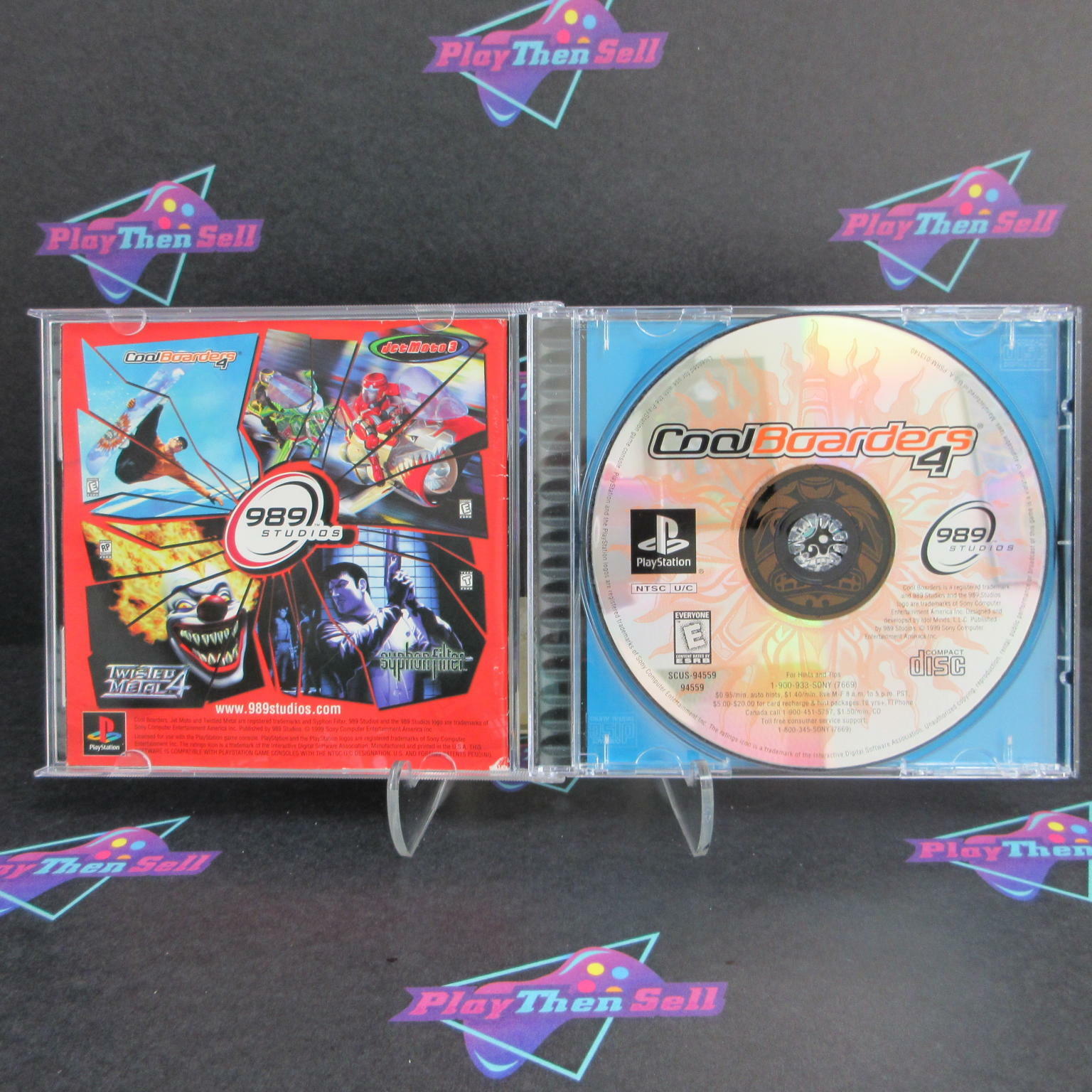 Cool Boarders 4 PS1 PlayStation 1 + Reg Card Complete - Very Good