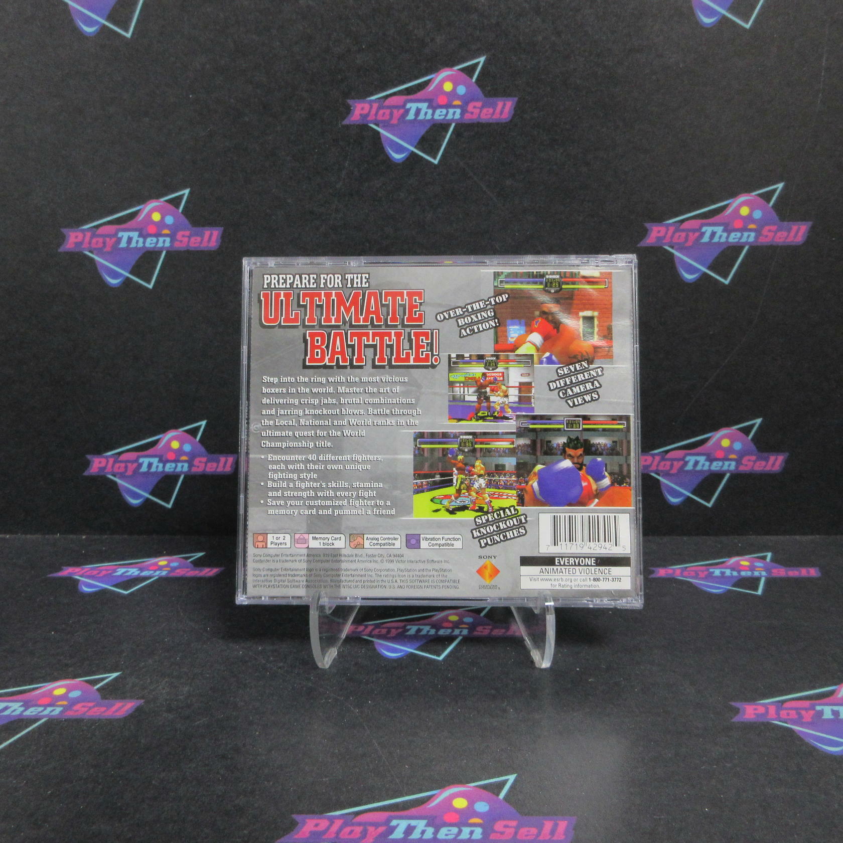 Contender PS1 PlayStation 1 Complete - Very Good