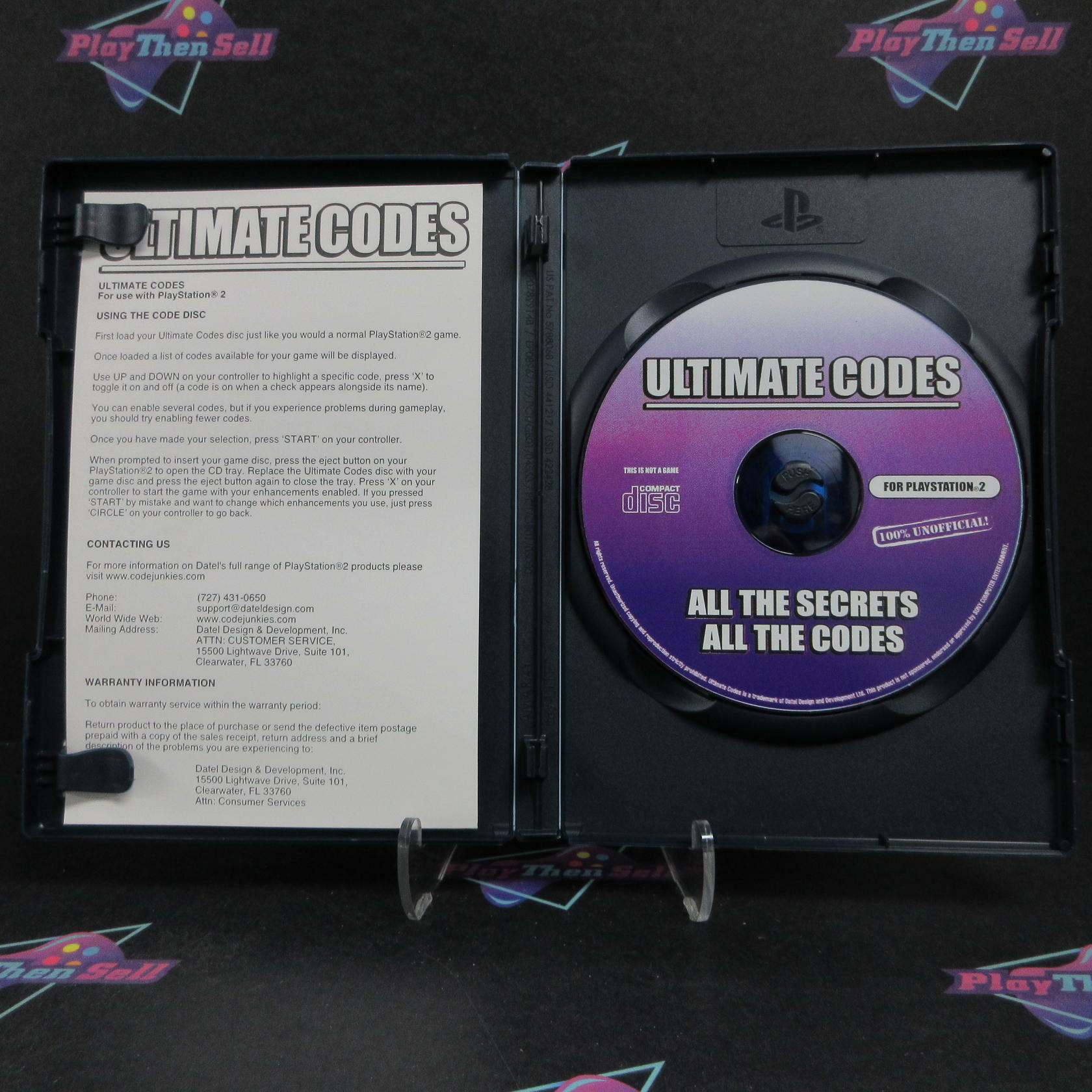 Ultimate Codes Tom Clancy's Splinter Cell PS2 PlayStation 2 Complete - Good