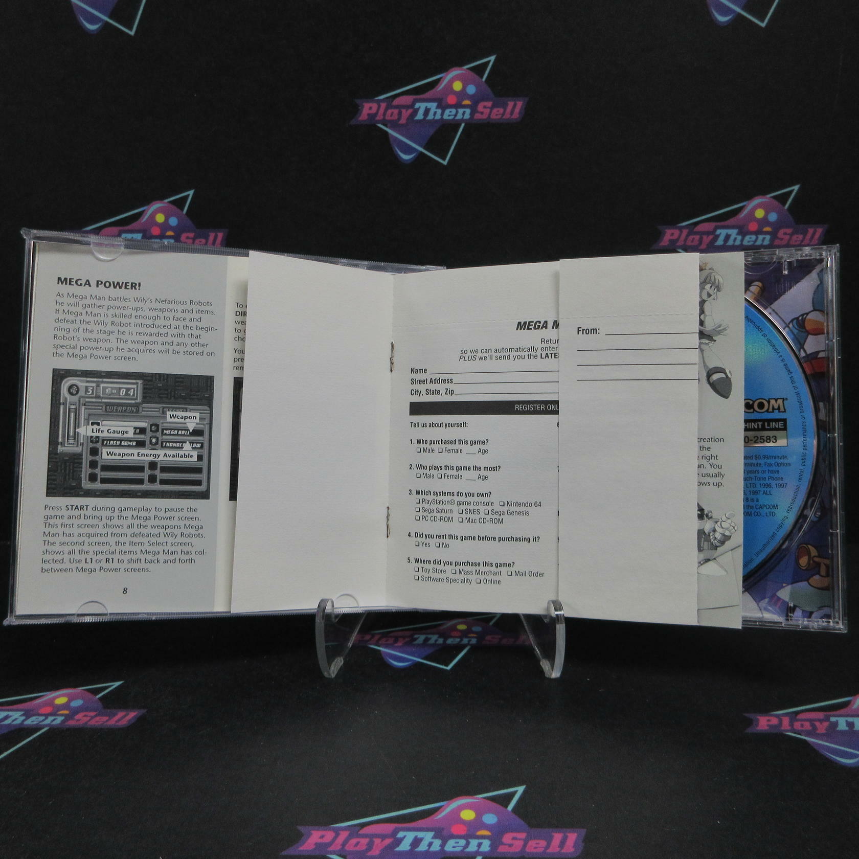 Mega Man 8 Anniversary Edition PS1 PlayStation 1 + Reg Card Complete - Very Good