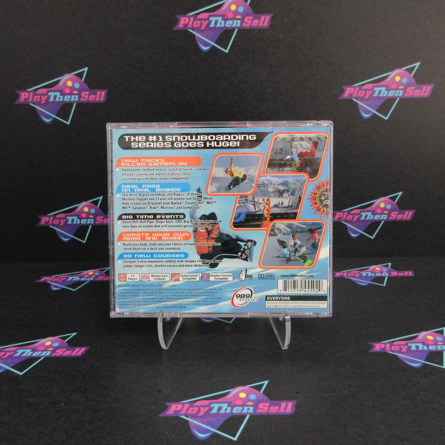 Cool Boarders 4 PS1 PlayStation 1 + Reg Card Complete - Very Good