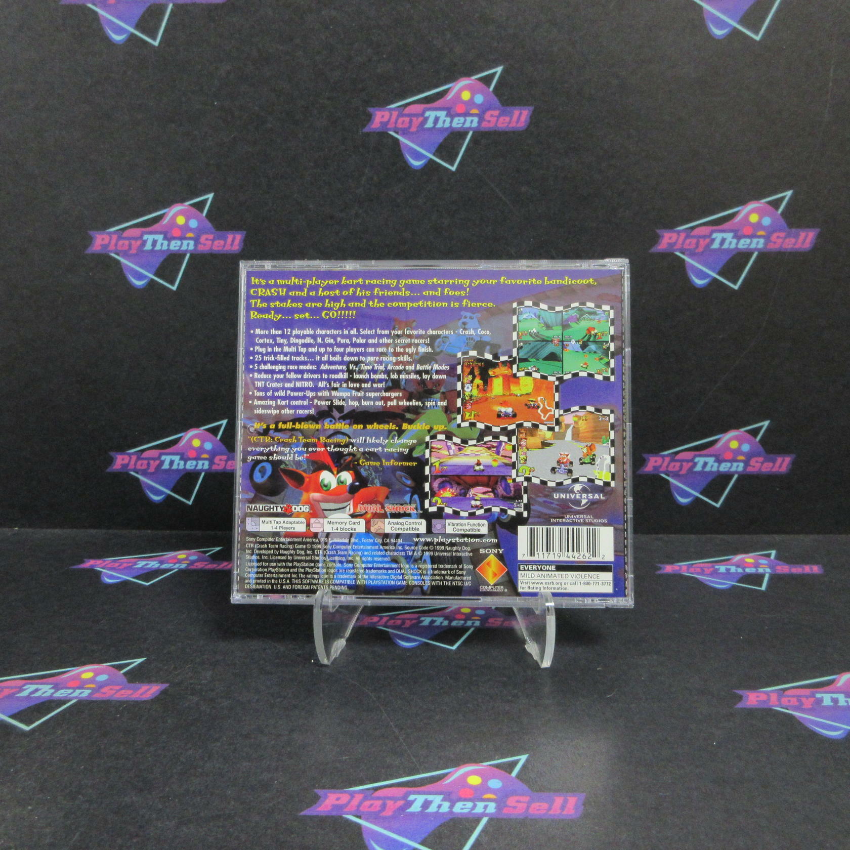 CTR Crash Team Racing PS1 PlayStation 1 Complete - Very Good