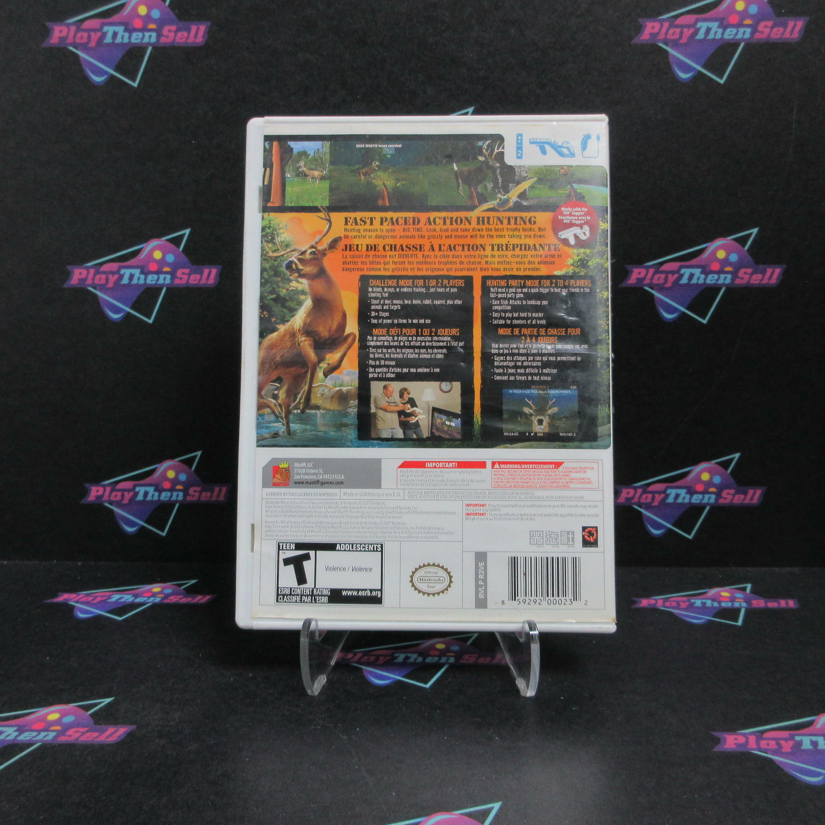 Deer Drive Nintendo Wii Complete - Very Good