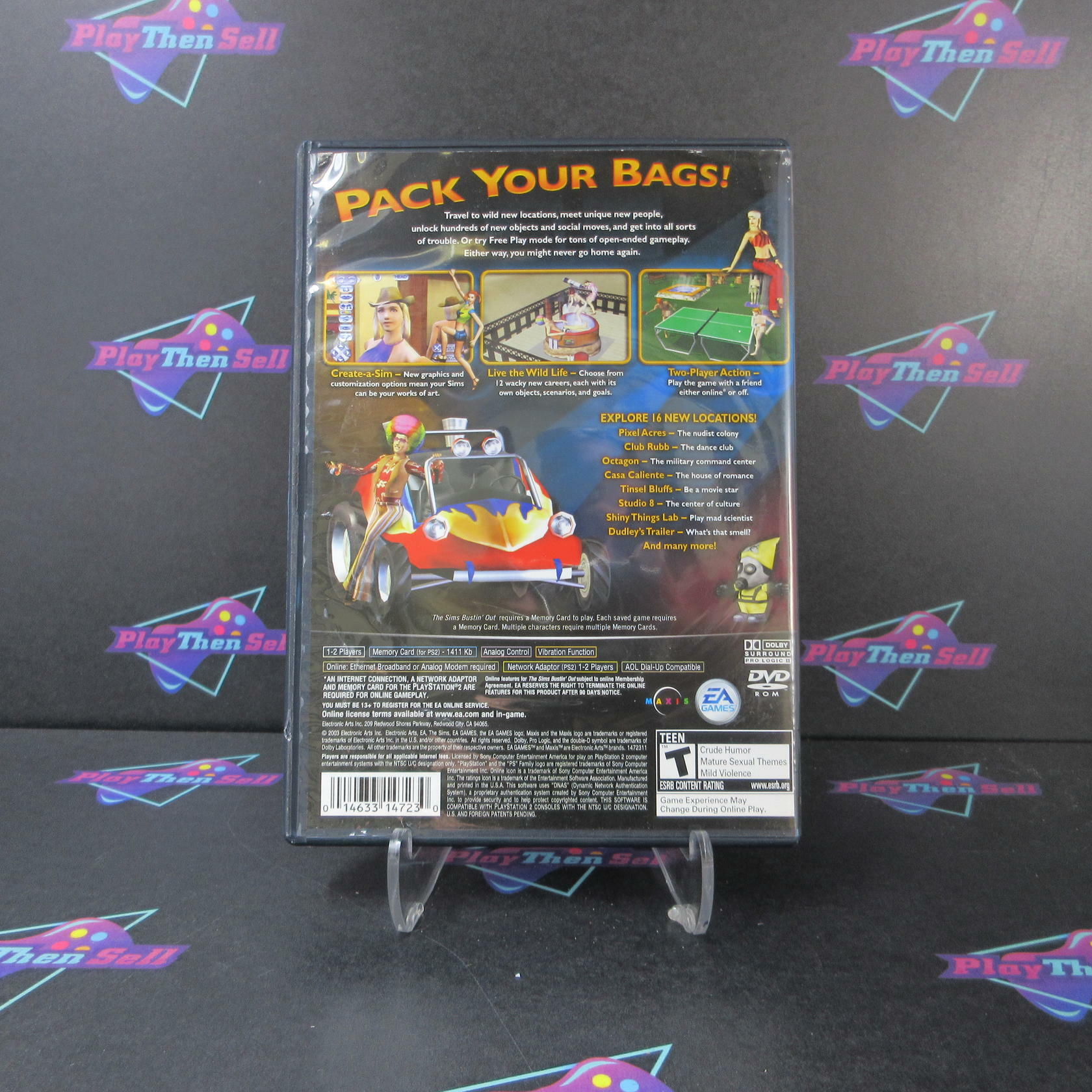 The Sims Bustin' Out PS2 PlayStation 2 Complete - Very Good