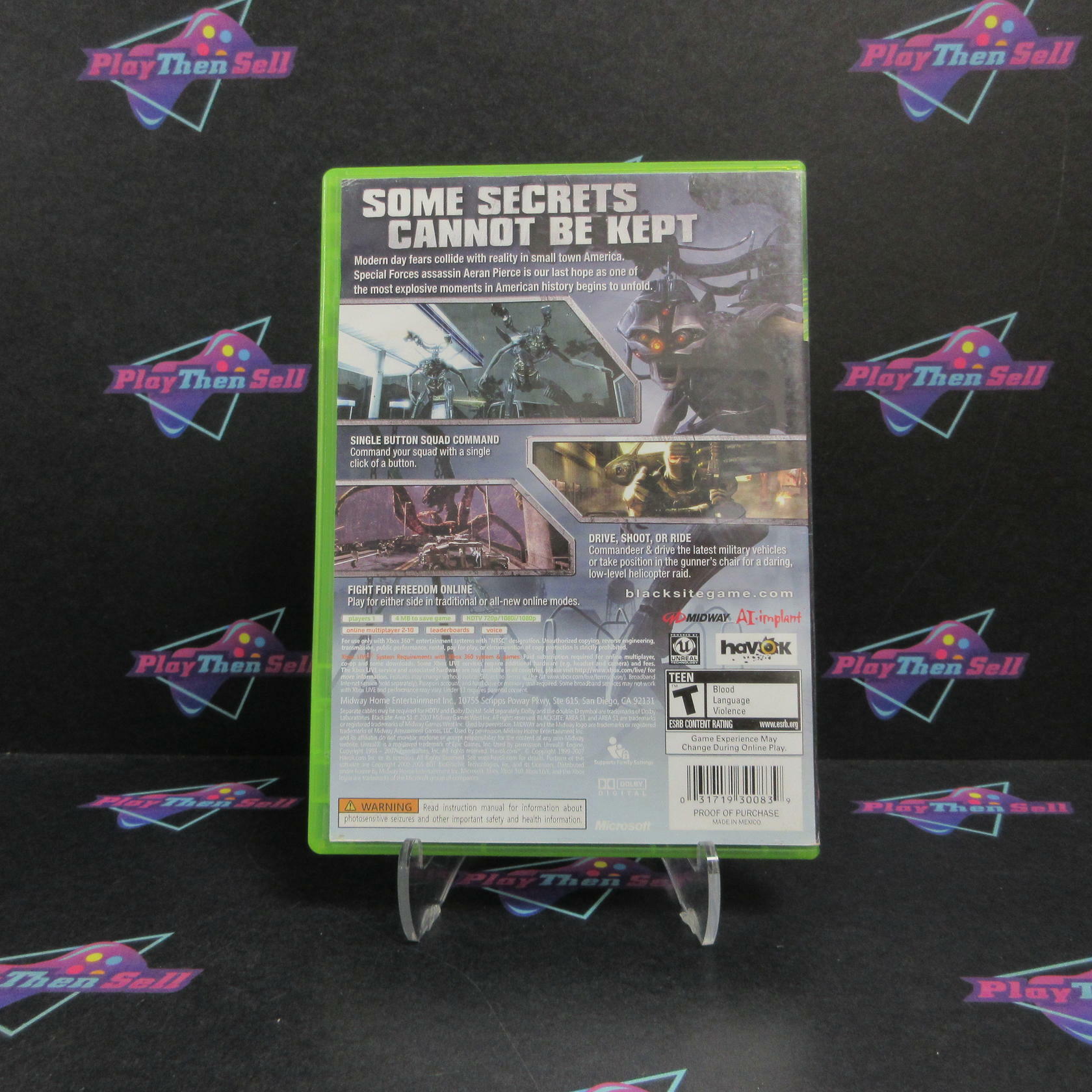 Blacksite Area 51 Xbox 360 Complete - Very Good