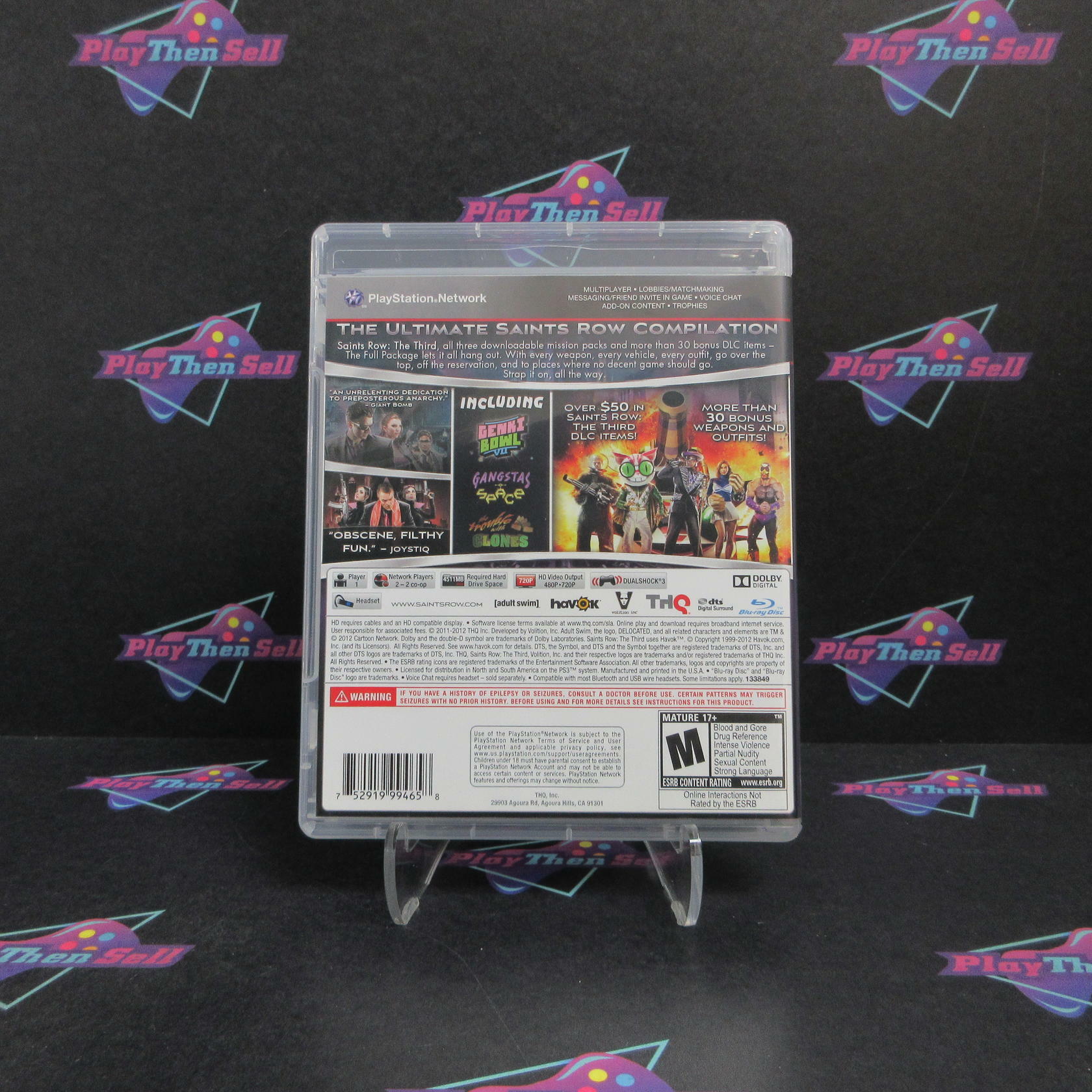 Saints Row The Third The Full Package PS3 PlayStation 3 Complete - Refurbished