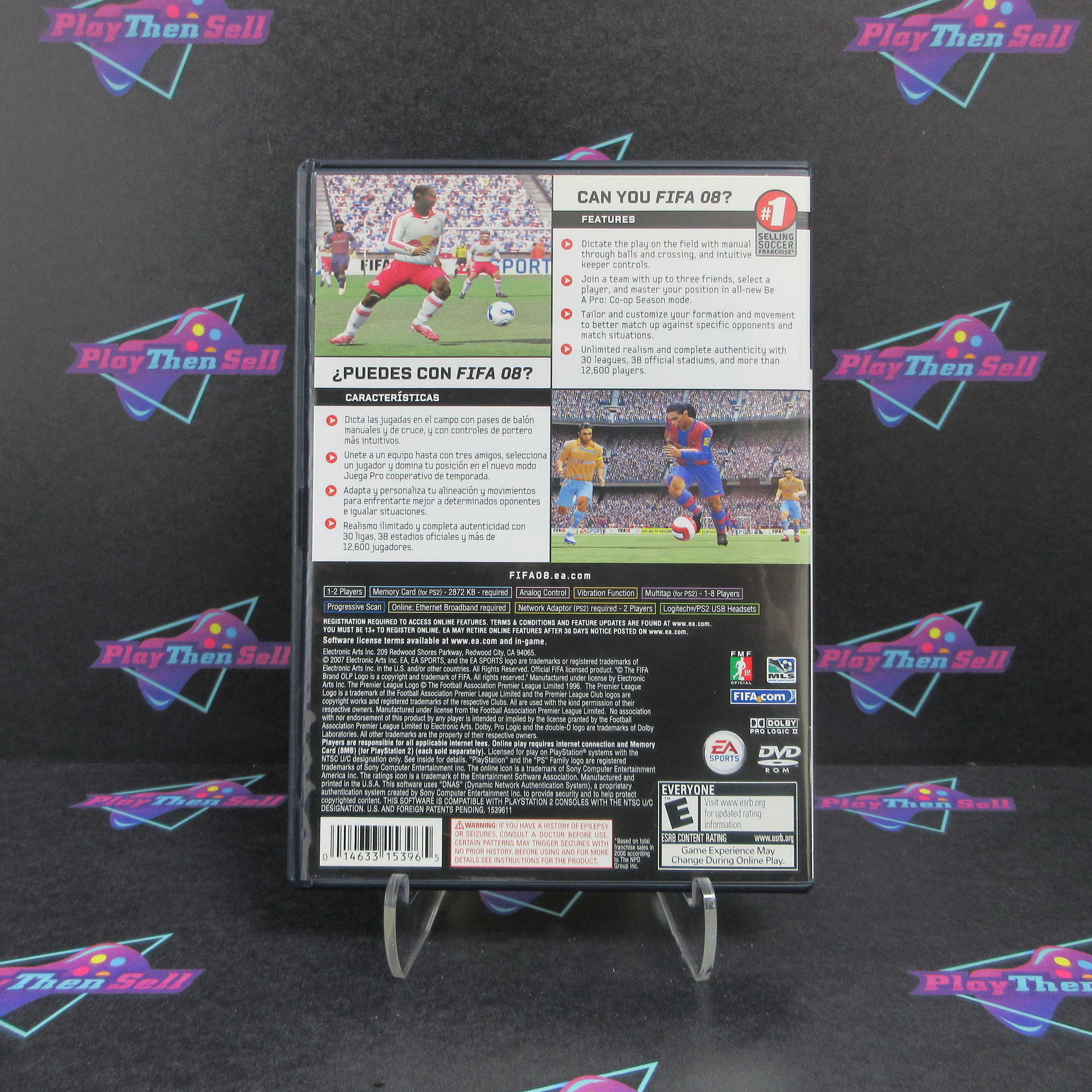 FIFA 08 PS2 PlayStation 2 Complete - Refurbished