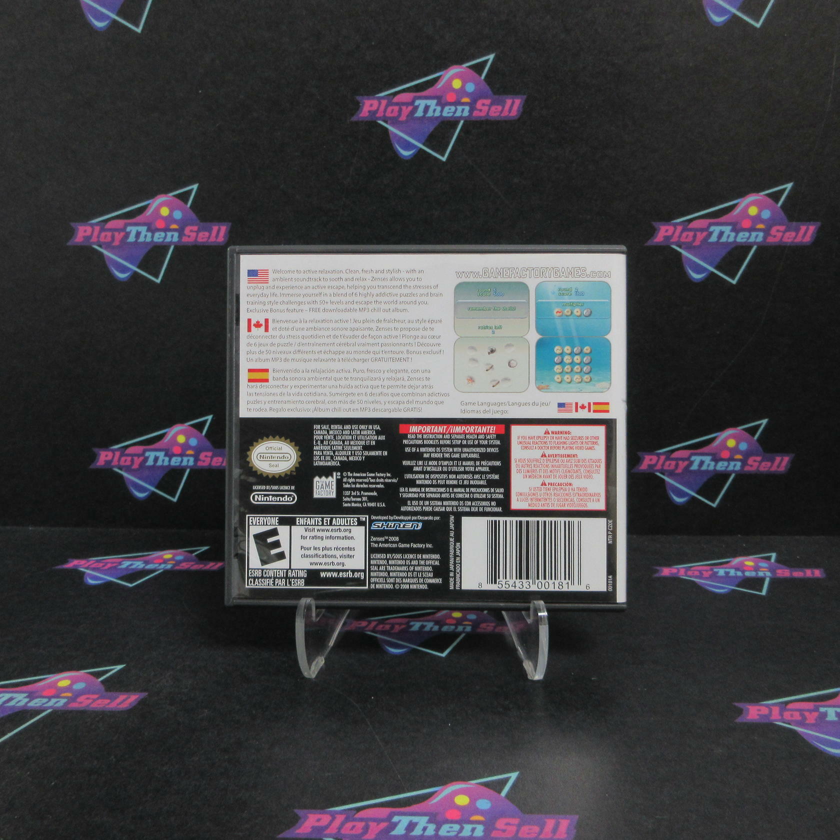 Zenses Ocean Nintendo DS Complete - Refurbished