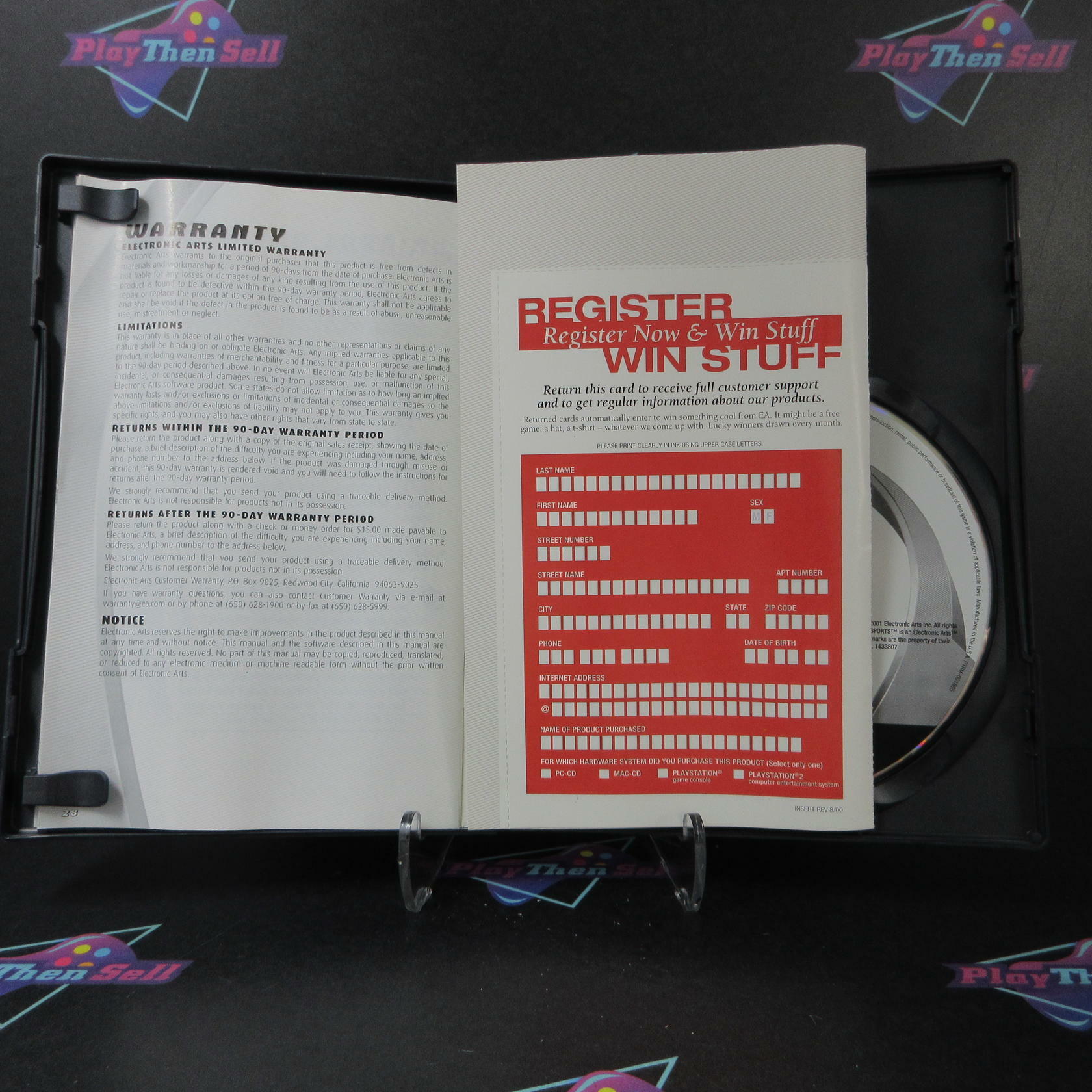 NCAA Football 2002 PS2 PlayStation 2 + Reg Card Complete - Very Good