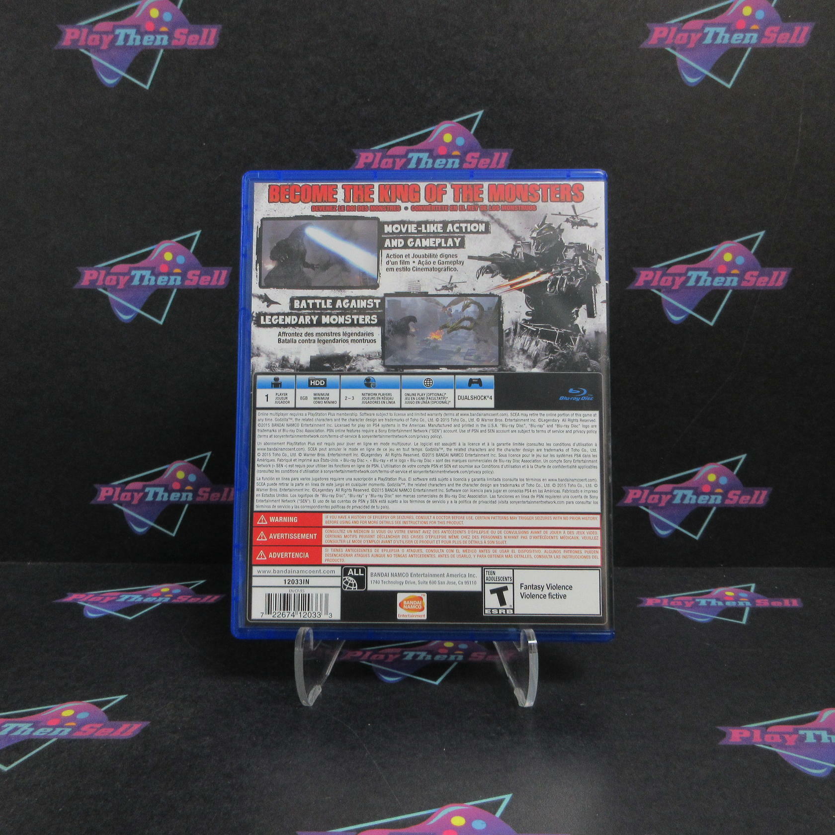 Godzilla PS4 PlayStation 4 Complete - Refurbished