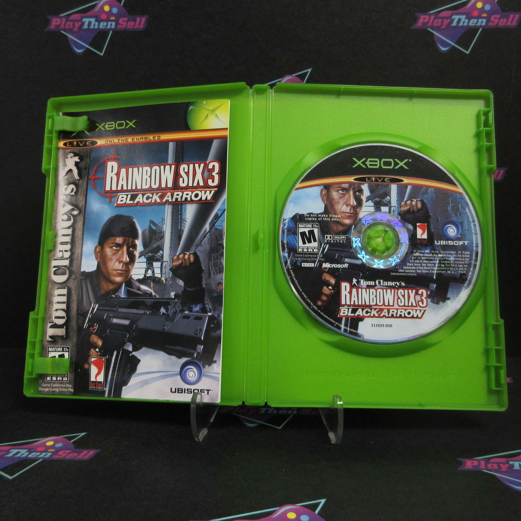 Rainbow Six 3 Black Arrow Xbox + Reg Card Complete - Very Good