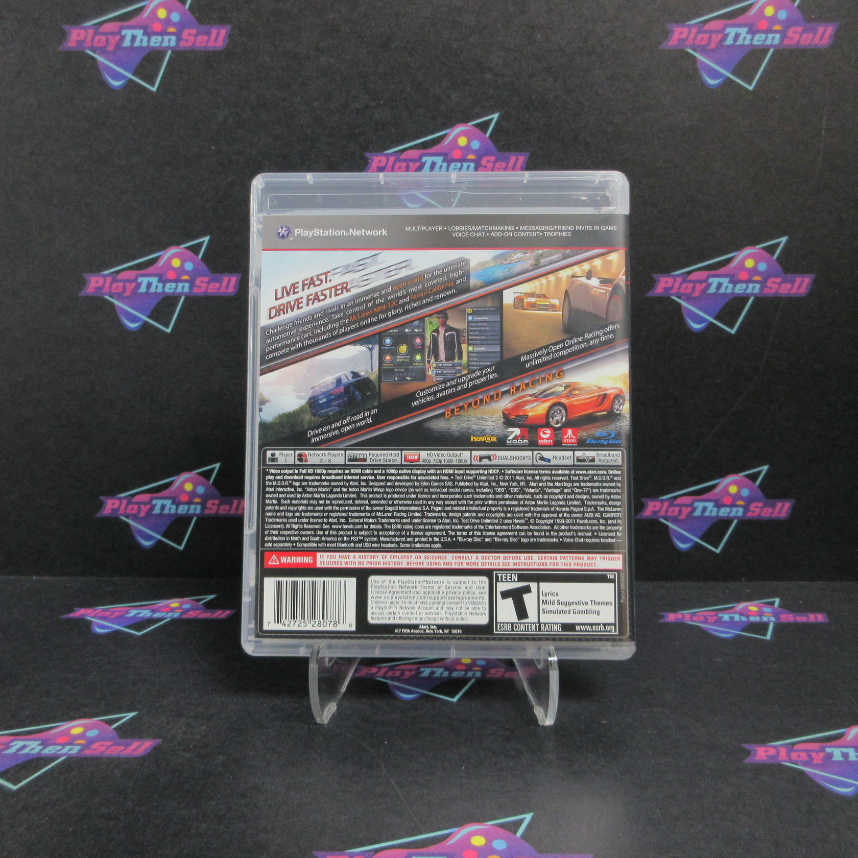 Test Drive Unlimited 2 PS3 PlayStation 3 Complete - Refurbished