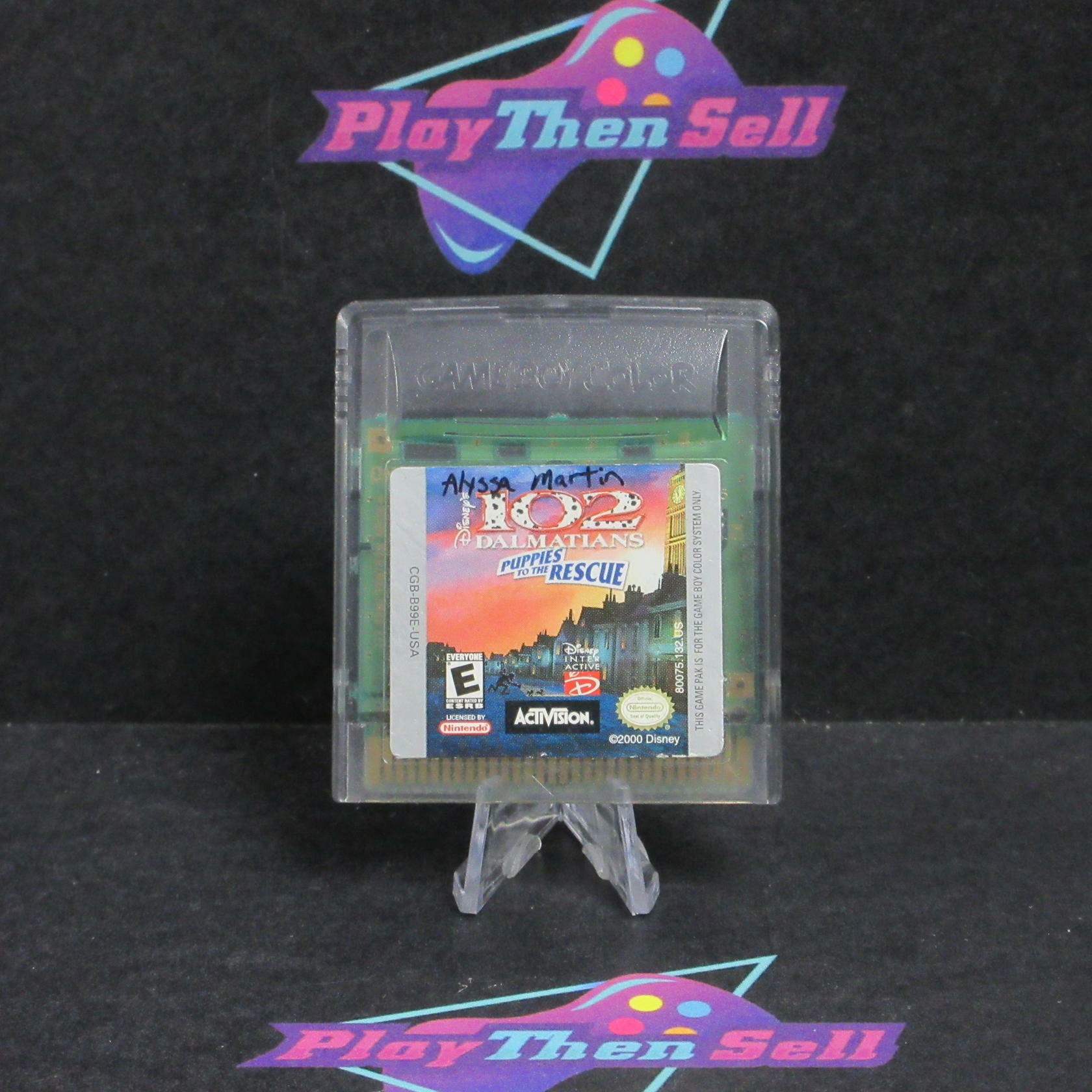 102 Dalmatians Puppies to the Rescue Gameboy Color Cartridge/Tested - Very Good