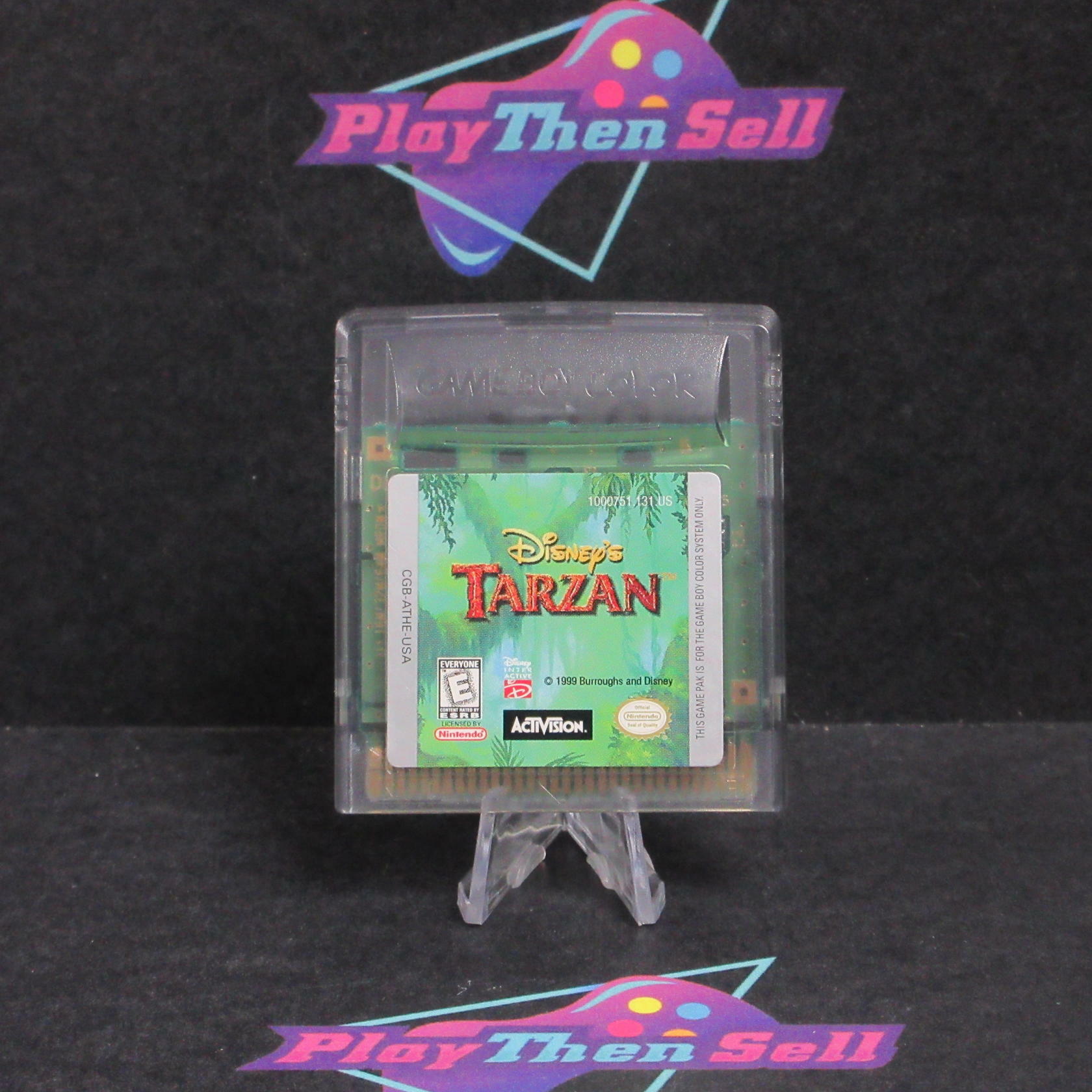 Tarzan Nintendo Gameboy Color Cartridge/Tested - Very Good
