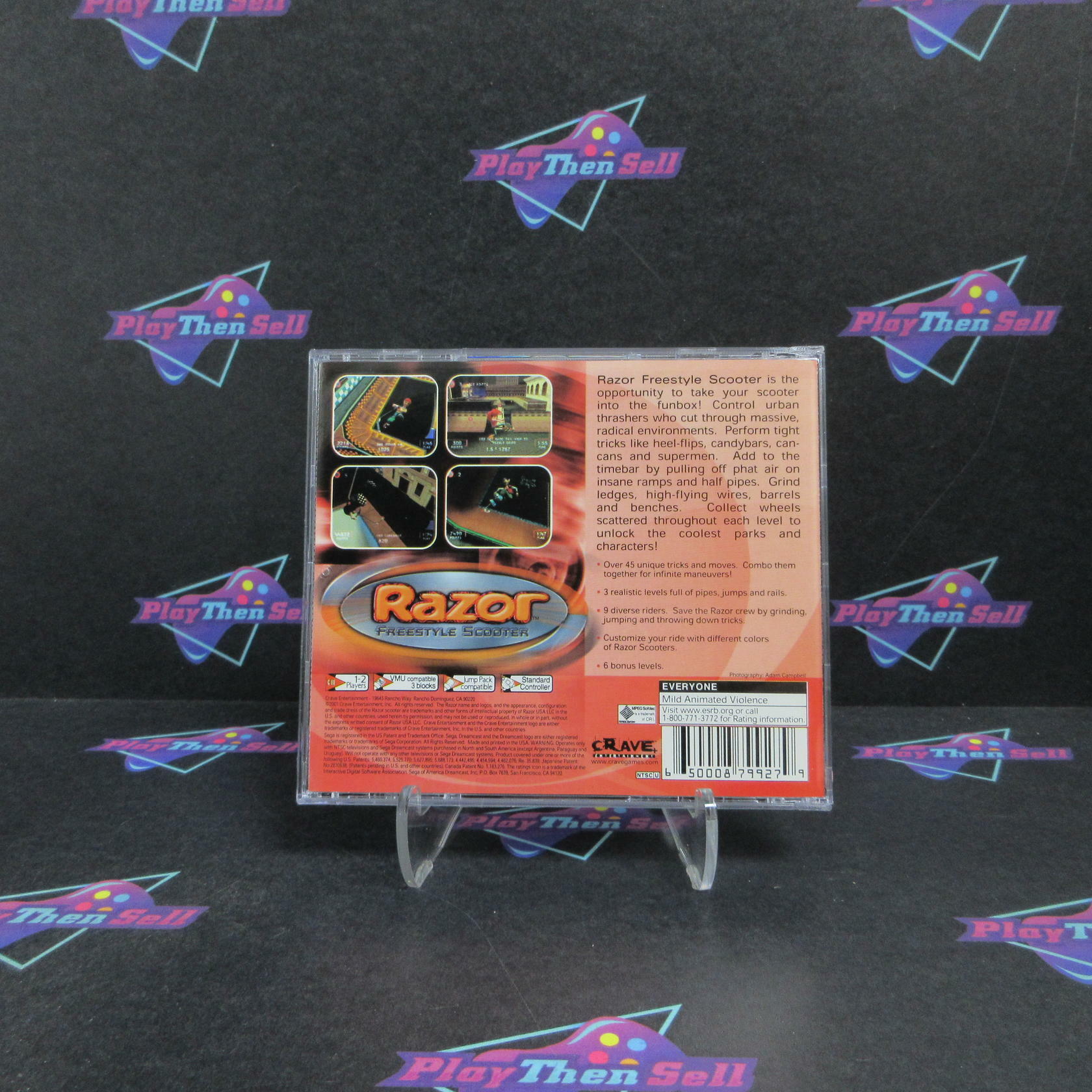 Razor Freestyle Scooter Sega Dreamcast Complete - Very Good