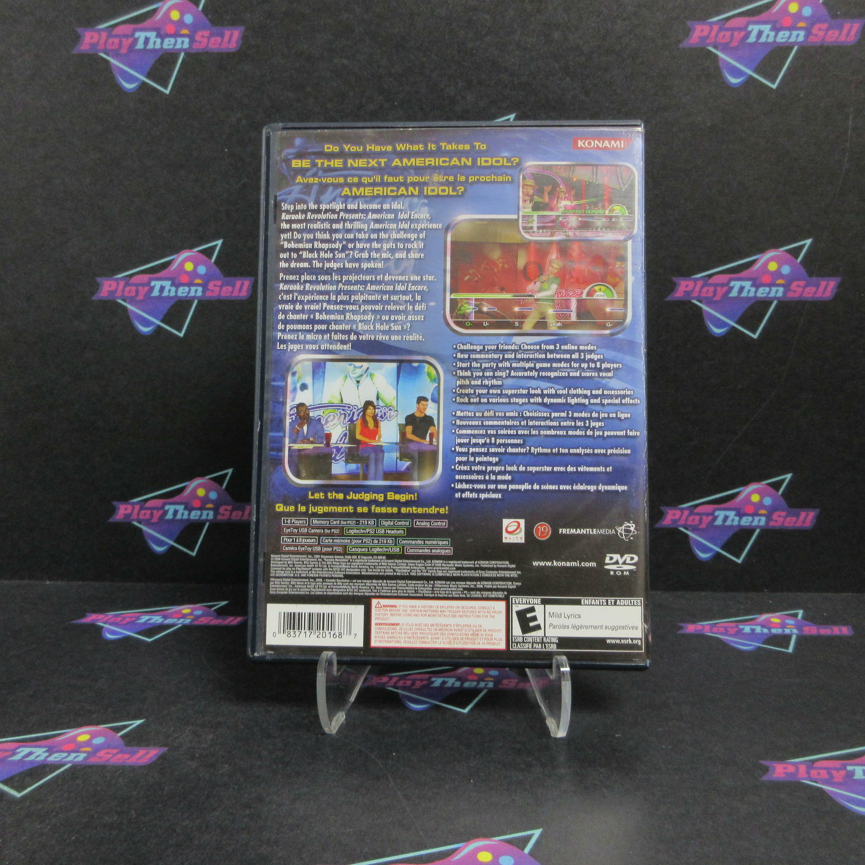 Karaoke Revolution American Idol Encore PS2 PlayStation 2 Complete - Very Good