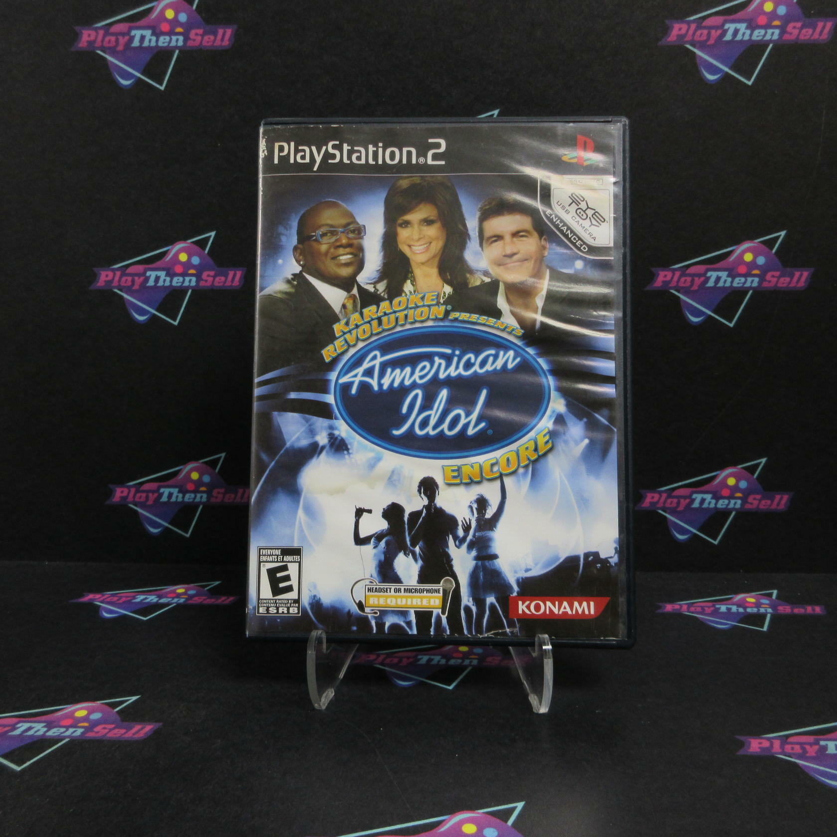 Karaoke Revolution American Idol Encore PS2 PlayStation 2 Complete - Very Good