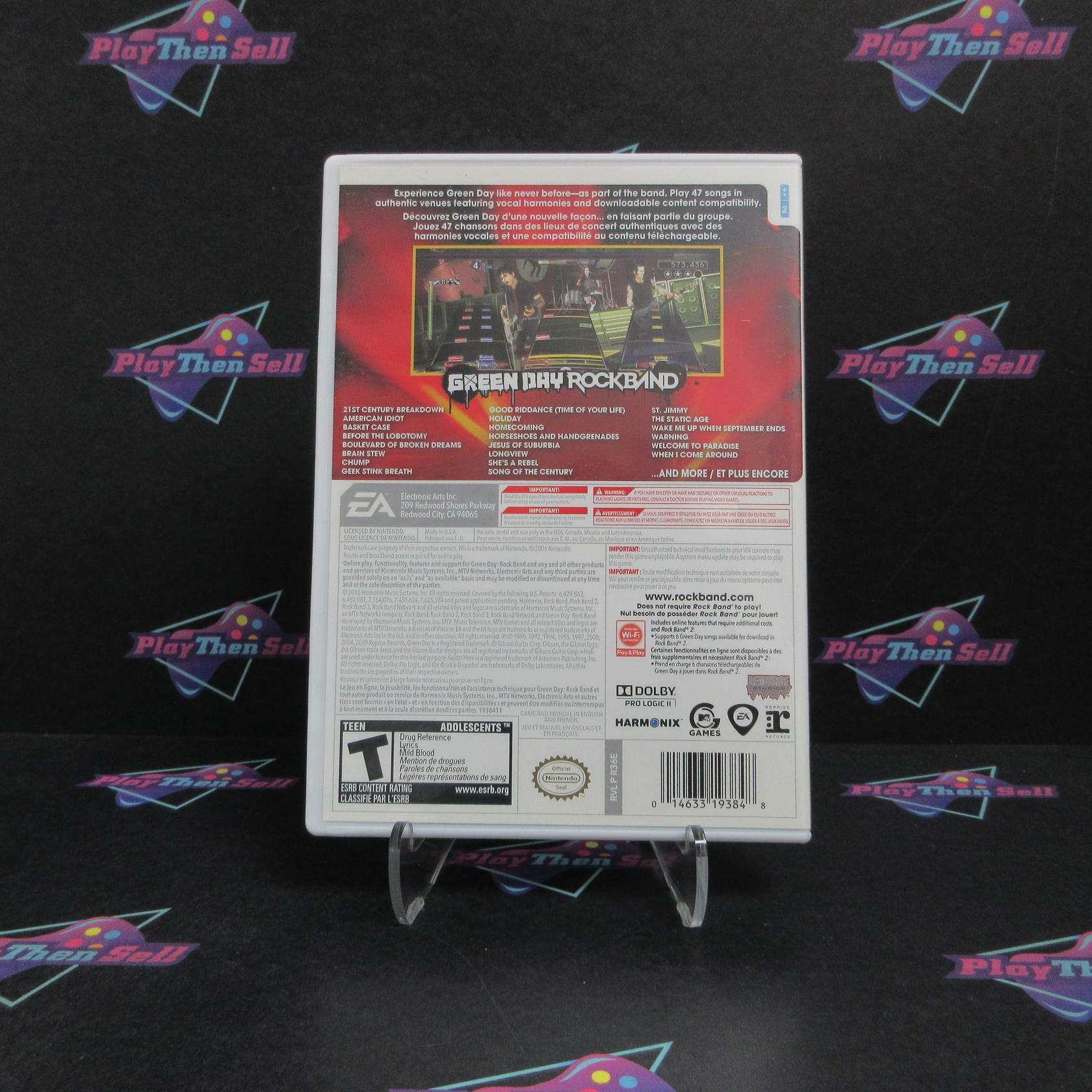 Rock Band Green Day Nintendo Wii Complete - Refurbished