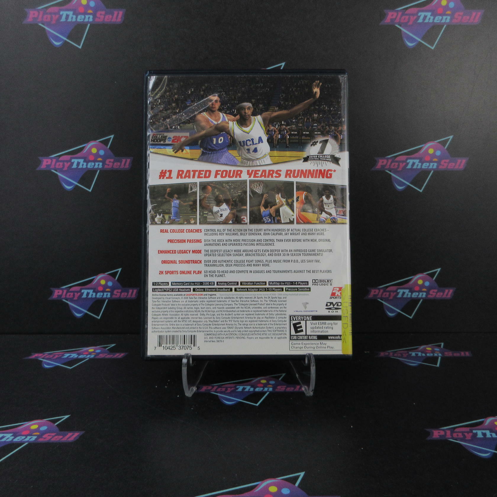 College Hoops 2K7 PS2 PlayStation 2 Complete - Very Good