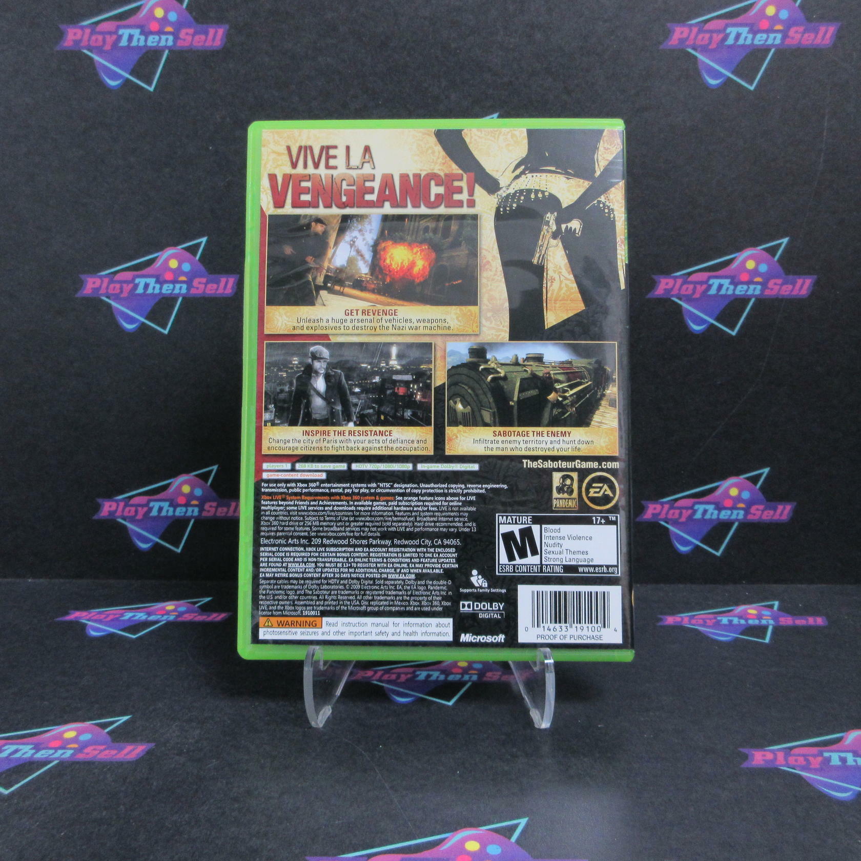 The Saboteur Xbox 360 Complete - Excellent