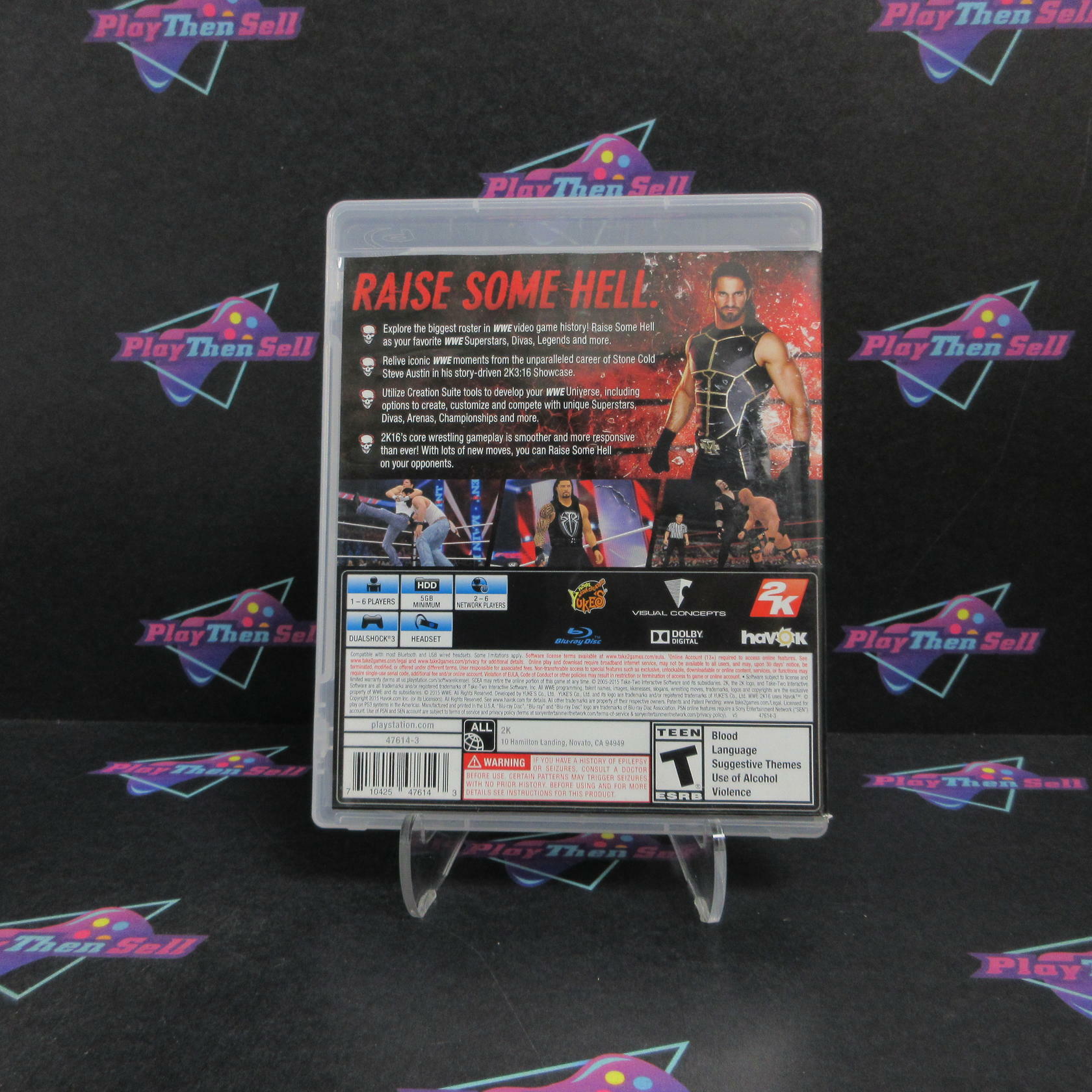 WWE 2K16 PS3 PlayStation 3 Complete - Very Good