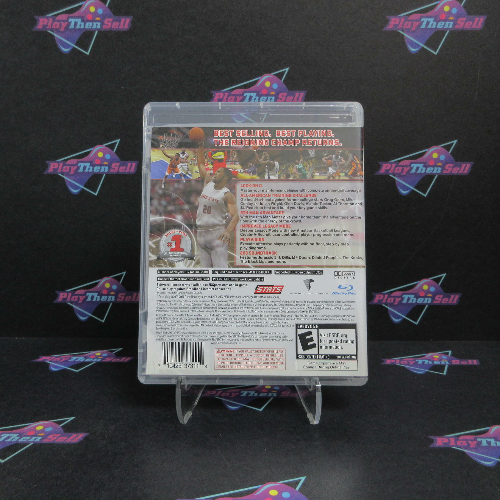 College Hoops NCAA 2K8 PS3 PlayStation 3 Complete - Refurbished