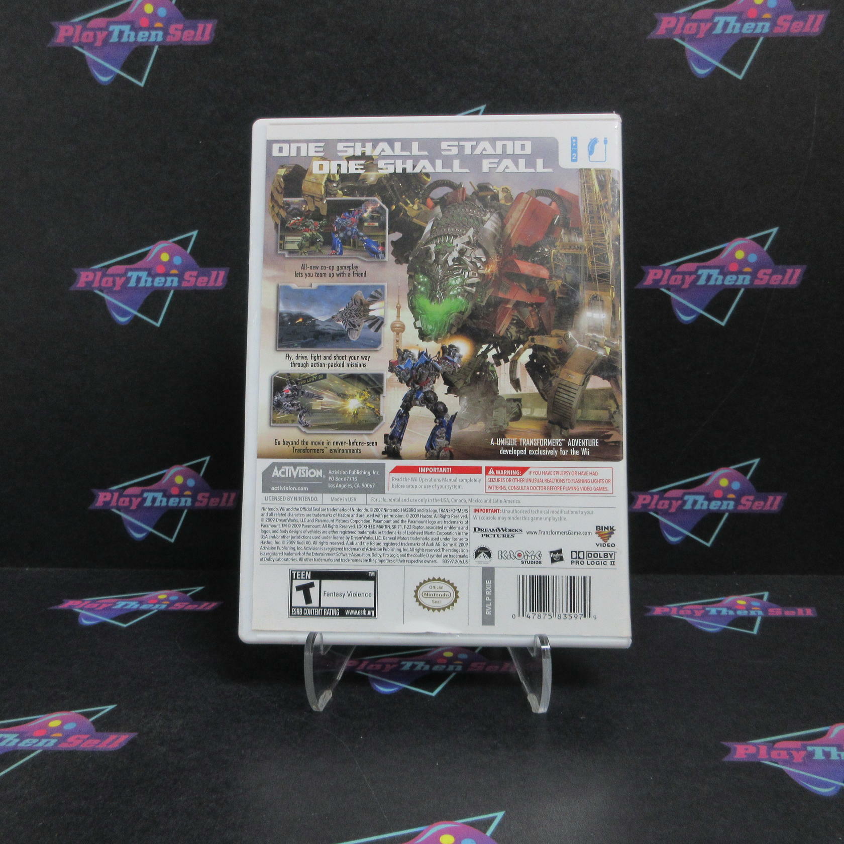 Transformers Revenge of the Fallen Nintendo Wii Complete - Very Good