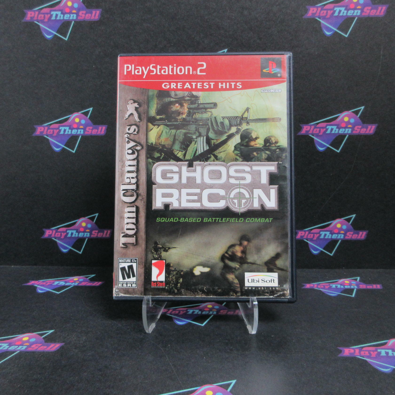 Tom Clancy's Ghost Recon PS2 PlayStation 2 GH + Reg Card Complete - Very Good