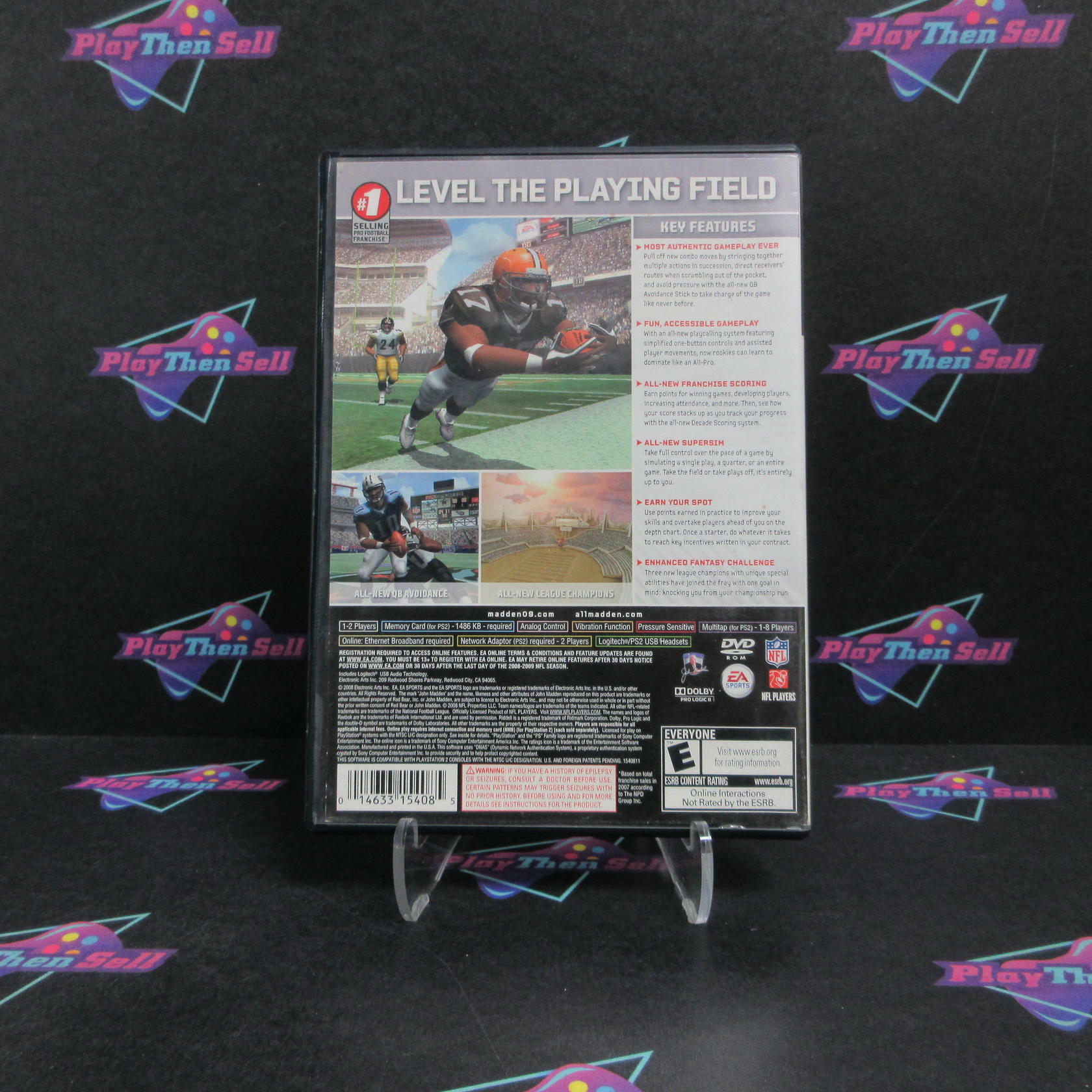 Madden NFL 09 PS2 PlayStation 2 Complete - Very Good