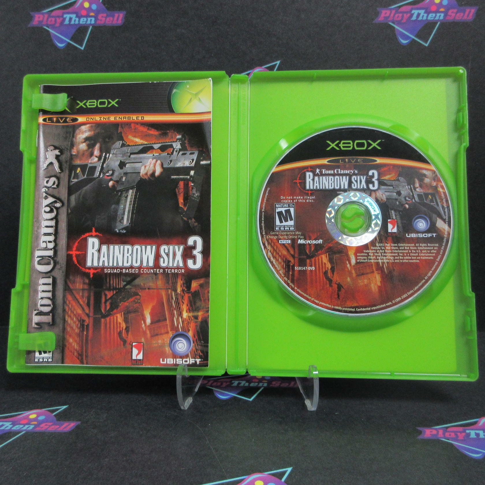 Rainbow Six 3 Squad-Based Counter Terror Xbox + Reg Card Complete - Very Good