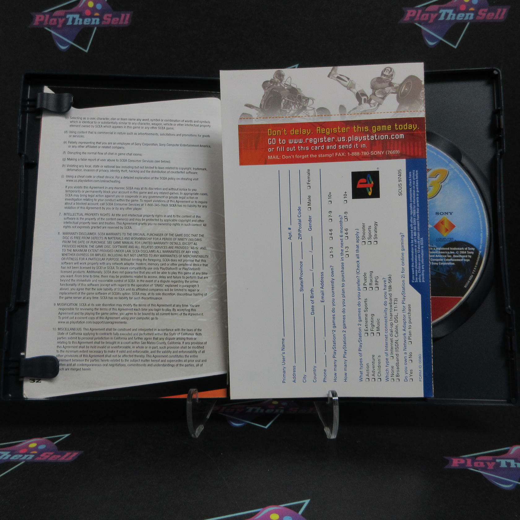 ATV Offroad Fury 3 PS2 PlayStation 2 GH + Reg Card Complete - Very Good