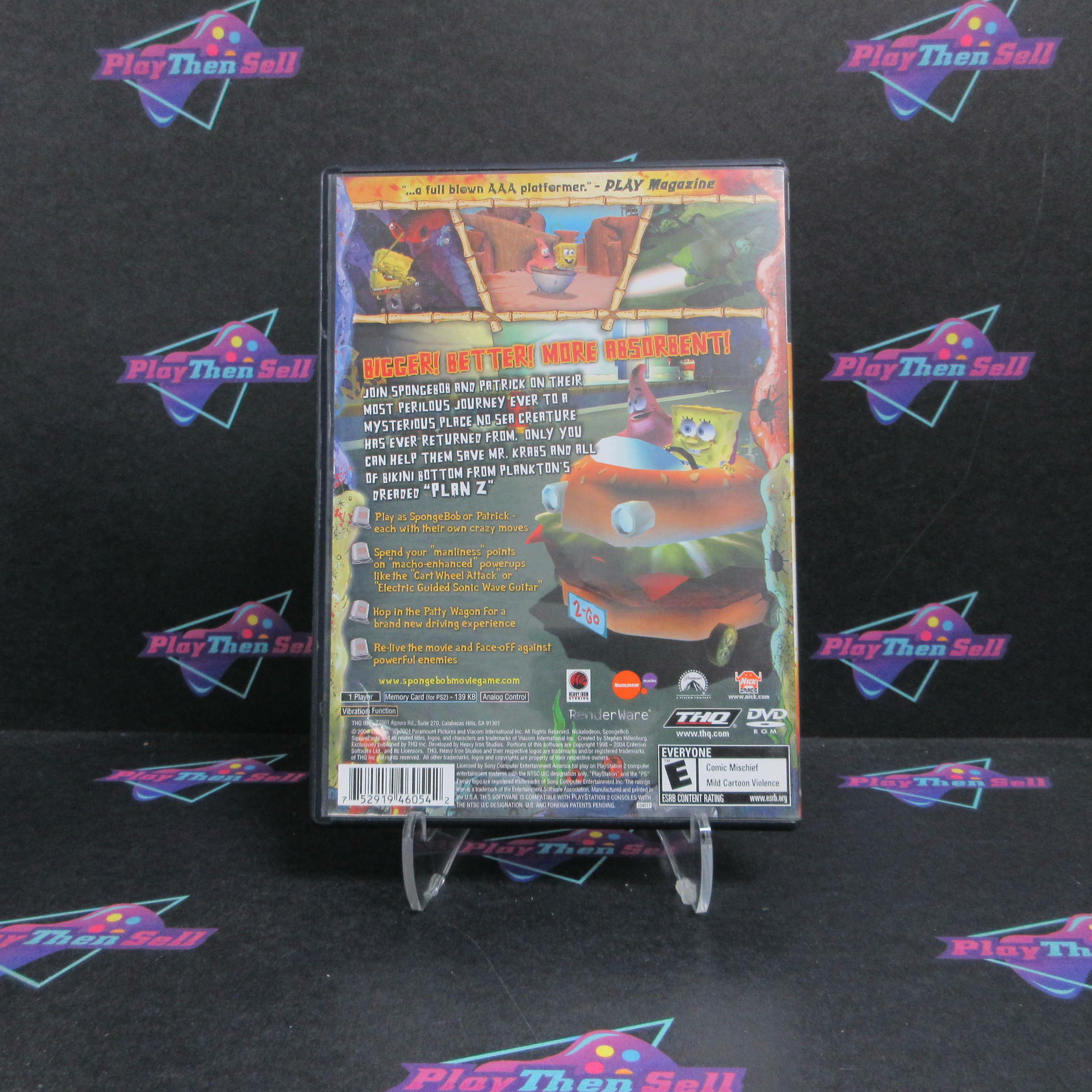 Spongebob Squarepants The Movie PS2 PlayStation 2 Complete - Very Good