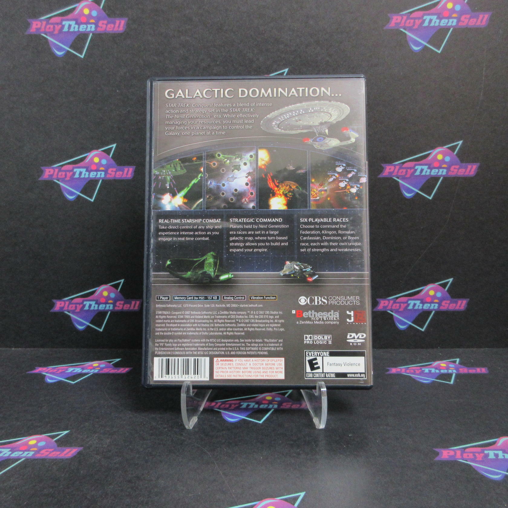 Star Trek Conquest PS2 PlayStation 2 Complete - Very Good