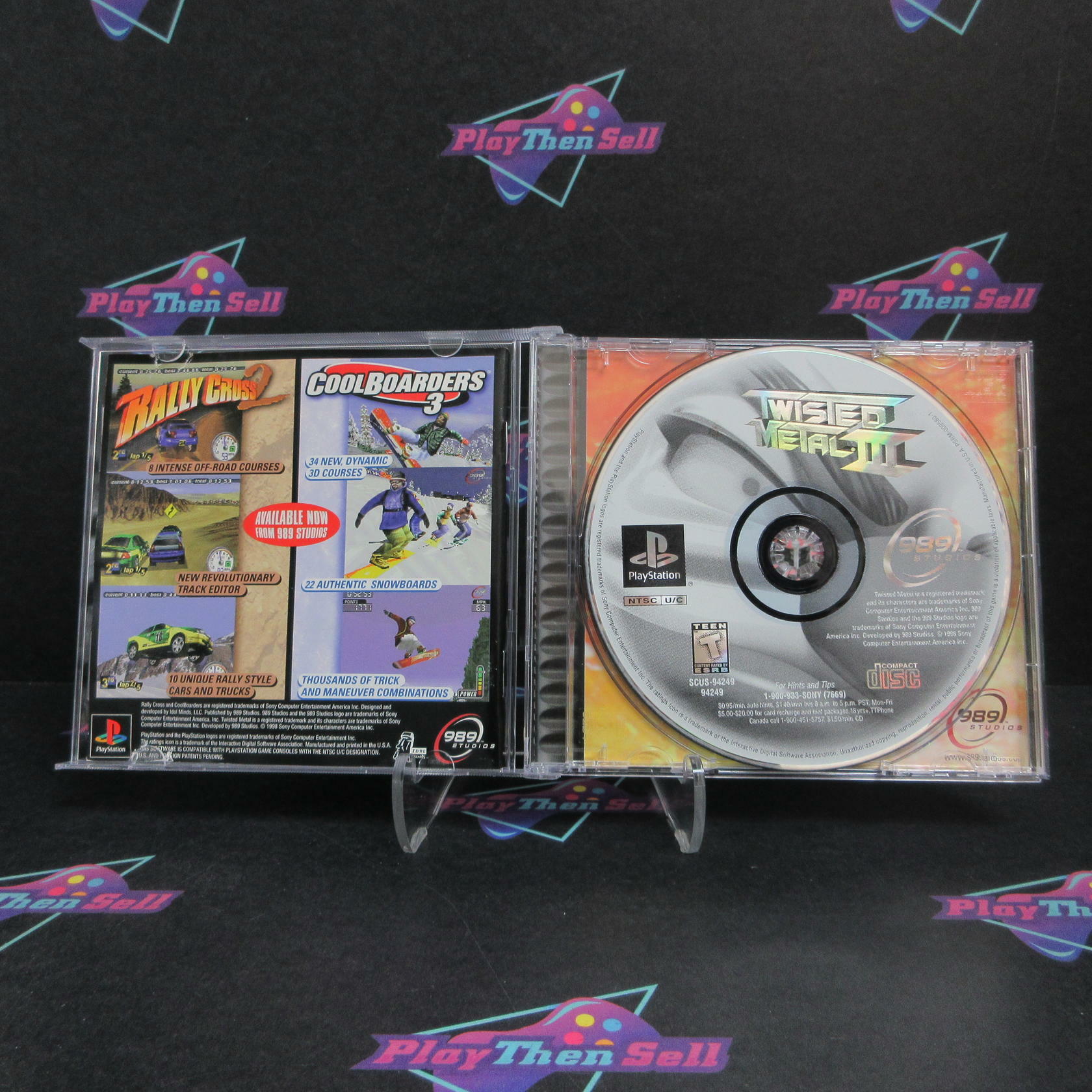 Twisted Metal III PS1 PlayStation 1 + Reg Card Complete - Very Good