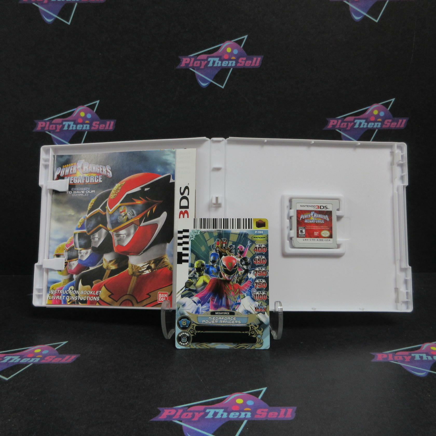 Power Rangers MegaForce Nintendo 3DS + Action Card Complete - Refurbished