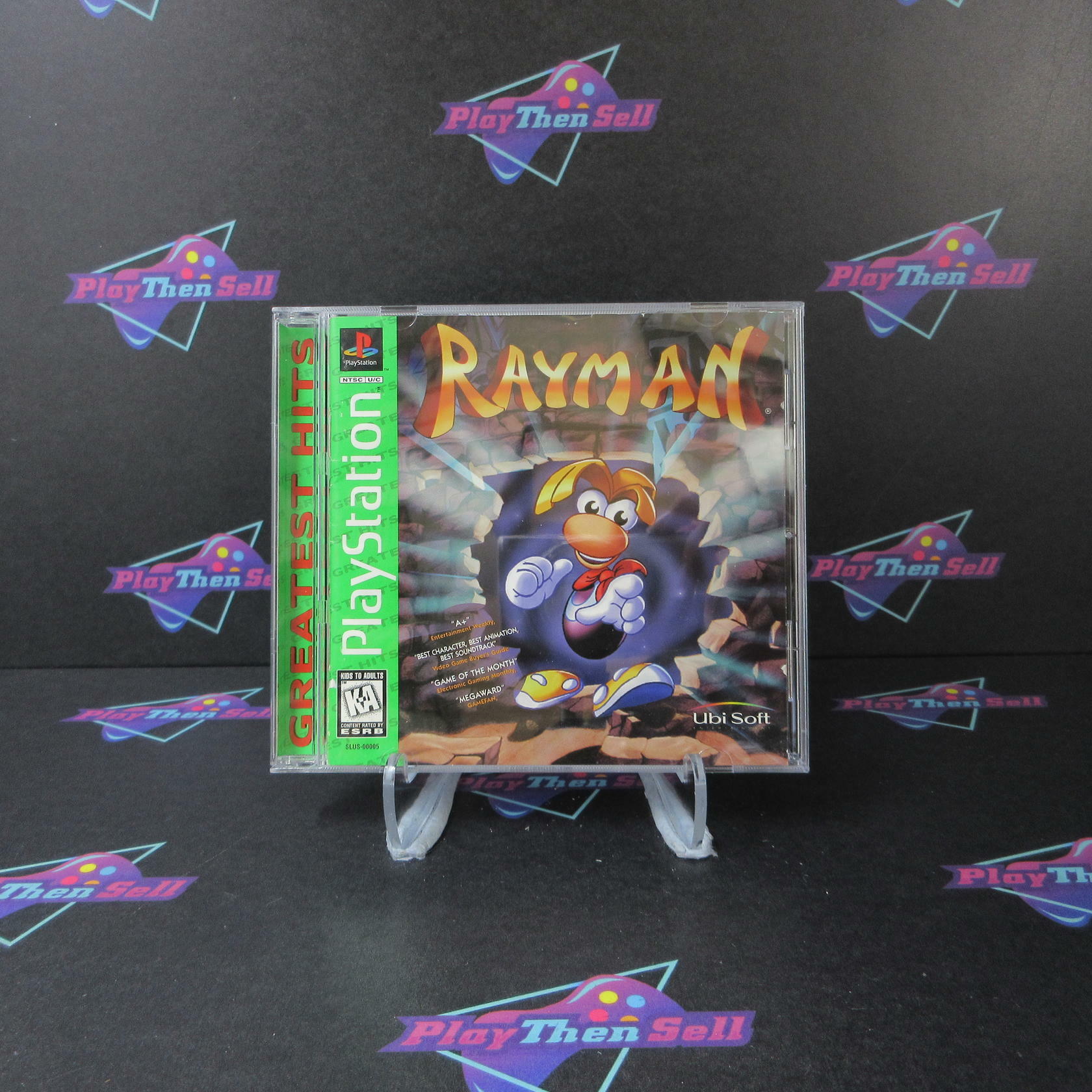 Rayman PS1 PlayStation 1 GH + Reg Card Complete - Very Good