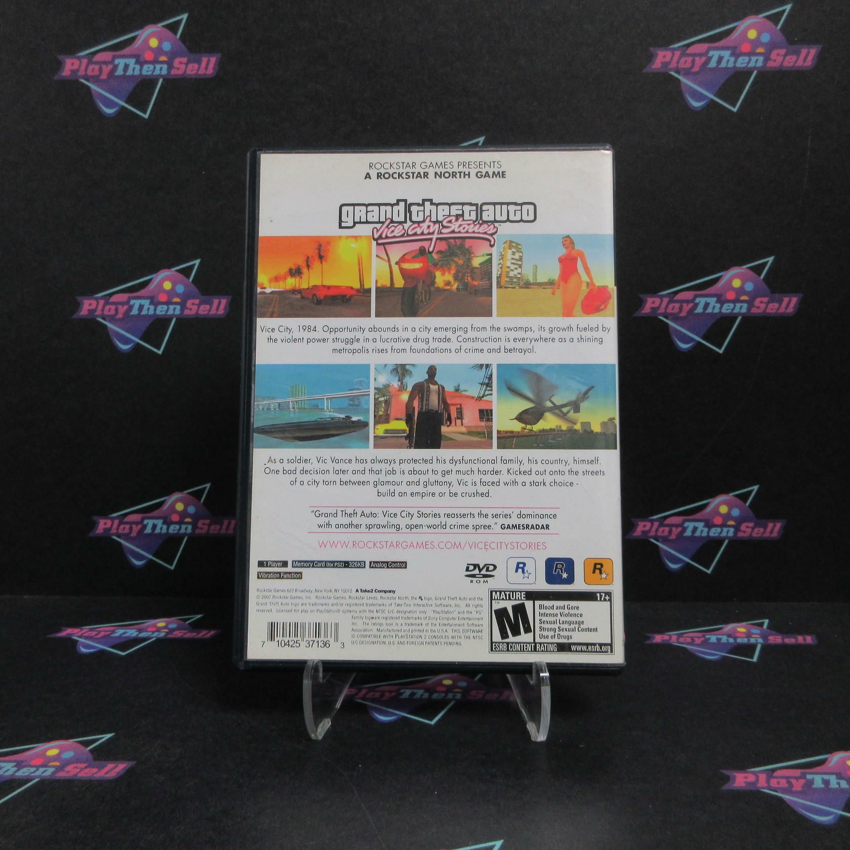 Grand Theft Auto Vice City Stories PS2 PlayStation 2 Complete - Very Good