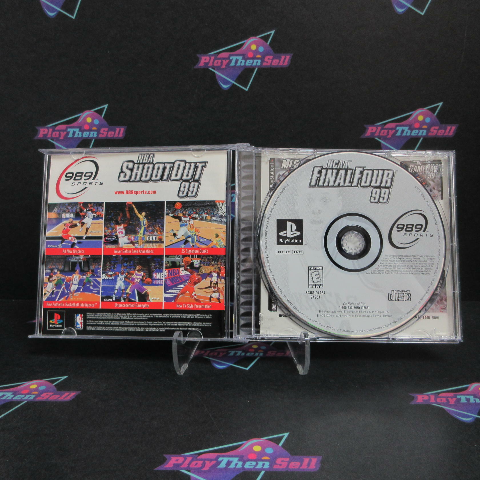 NCAA Final Four 99 PS1 PlayStation 1 + Reg Card Complete - Very Good