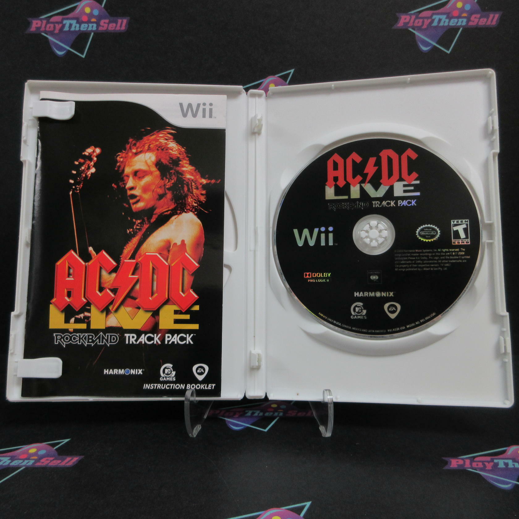 AC/DC Live Rock Band Track Pack Nintendo Wii Complete - Very Good