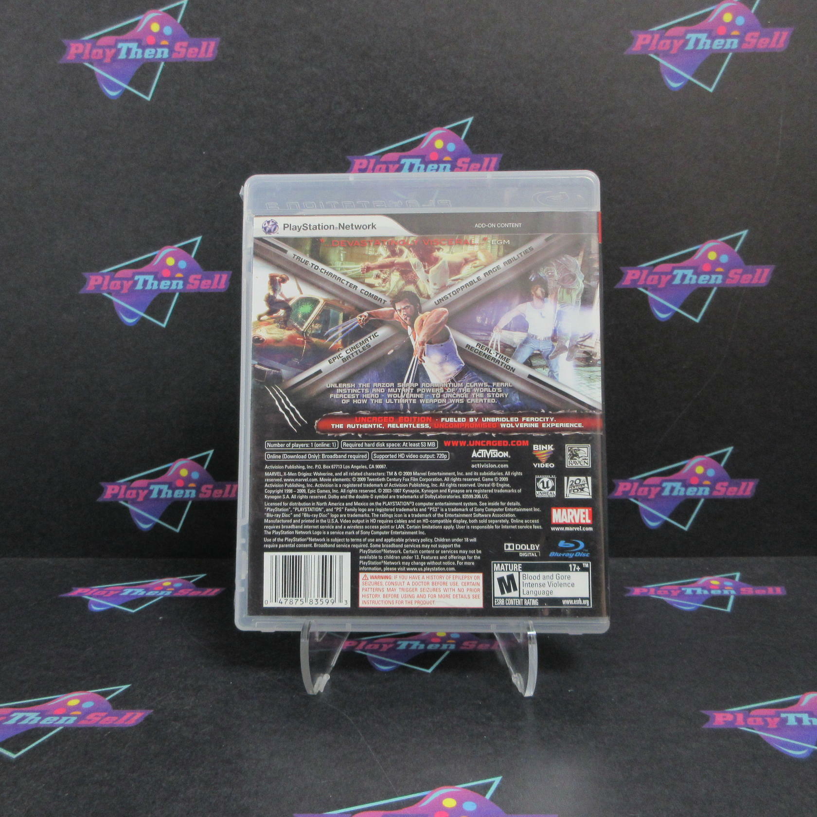 X-Men Origins Wolverine Uncaged Edition PlayStation 3 CIB - Very Good