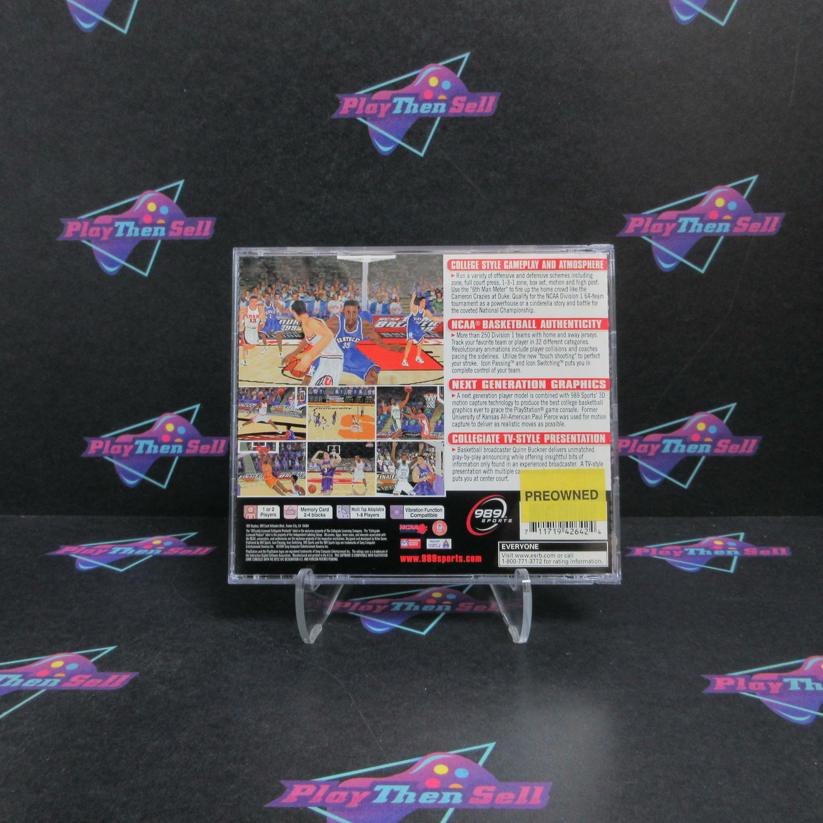 NCAA Final Four 99 PS1 PlayStation 1 + Reg Card Complete - Very Good