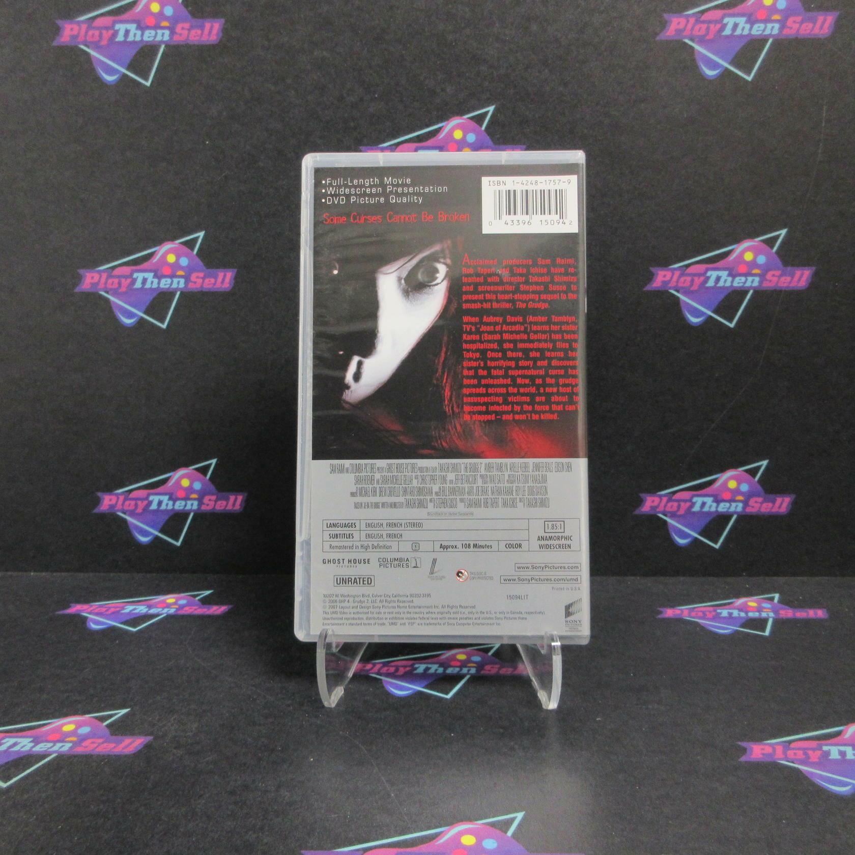 The Grudge 2 Unrated Director's Cut Sony PSP UMD Movie - Like New