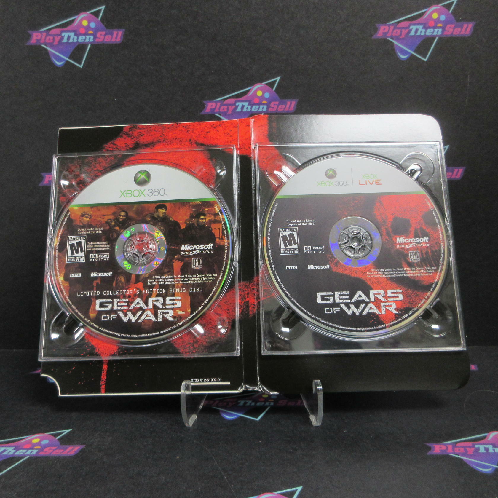 Gears Of War Limited Collector's Edition Xbox 360 + Sleeve Complete - Refurbished