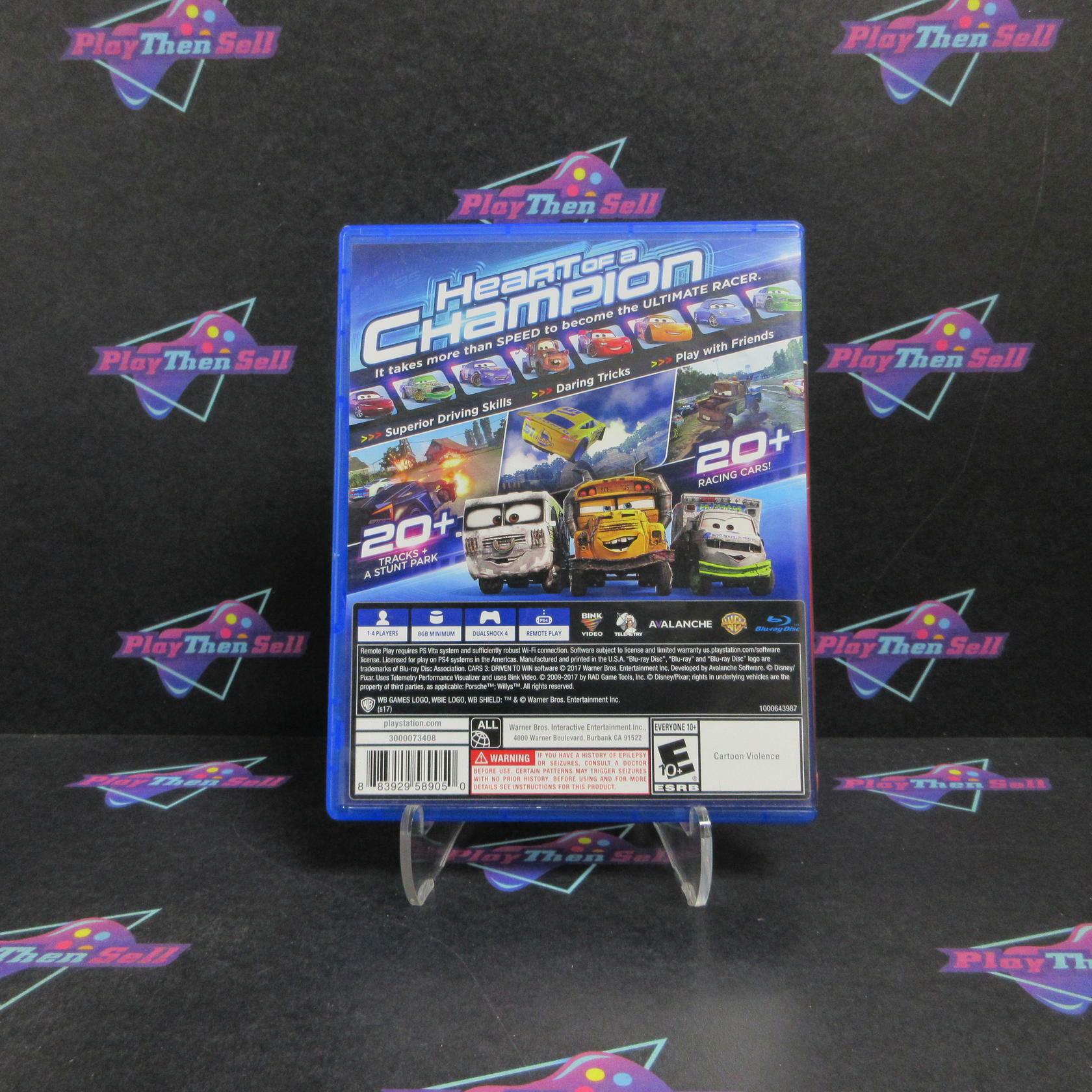 Cars 3 Driven to Win PS4 PlayStation 4 Complete - Very Good