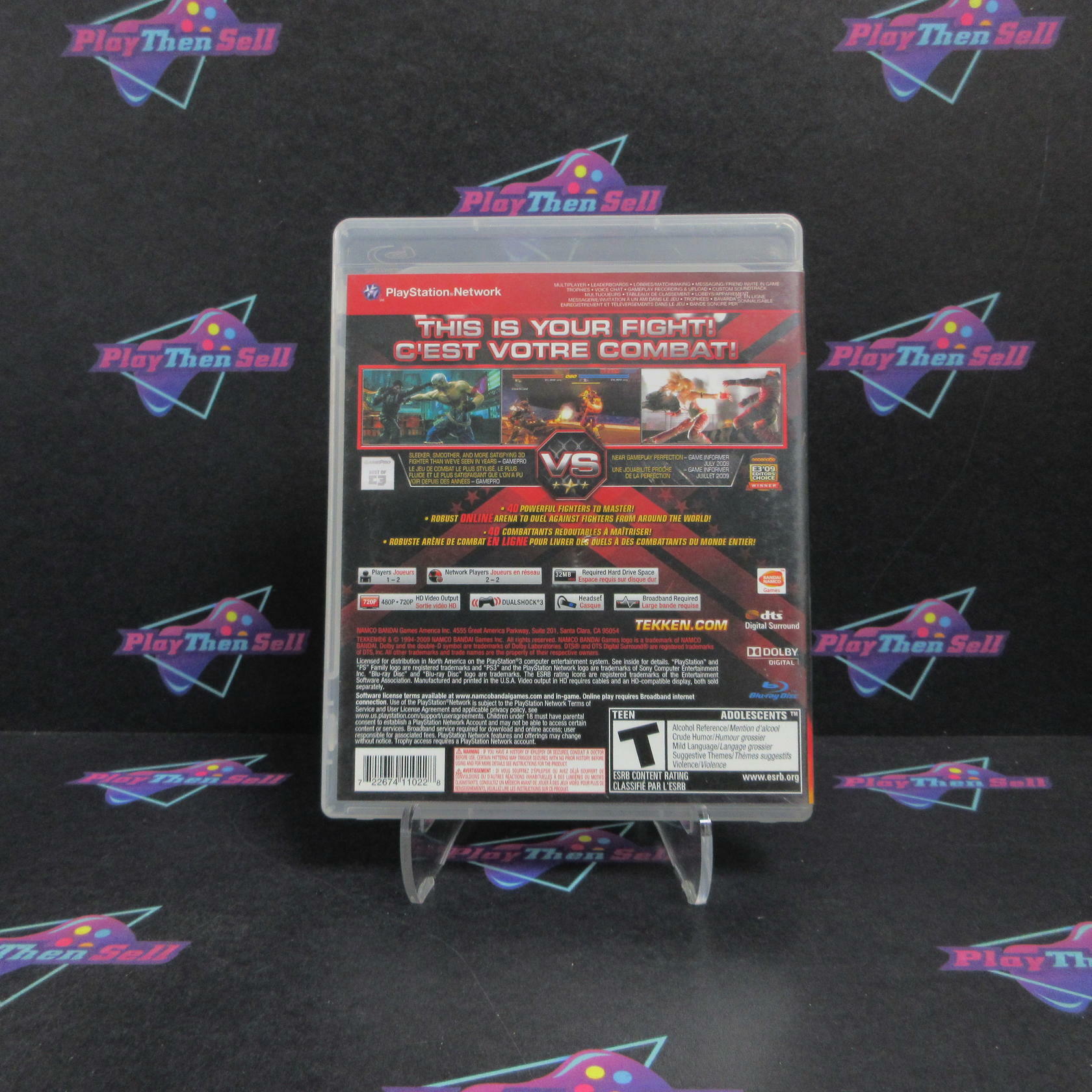 Tekken 6 PS3 PlayStation 3 GH Complete - Very Good