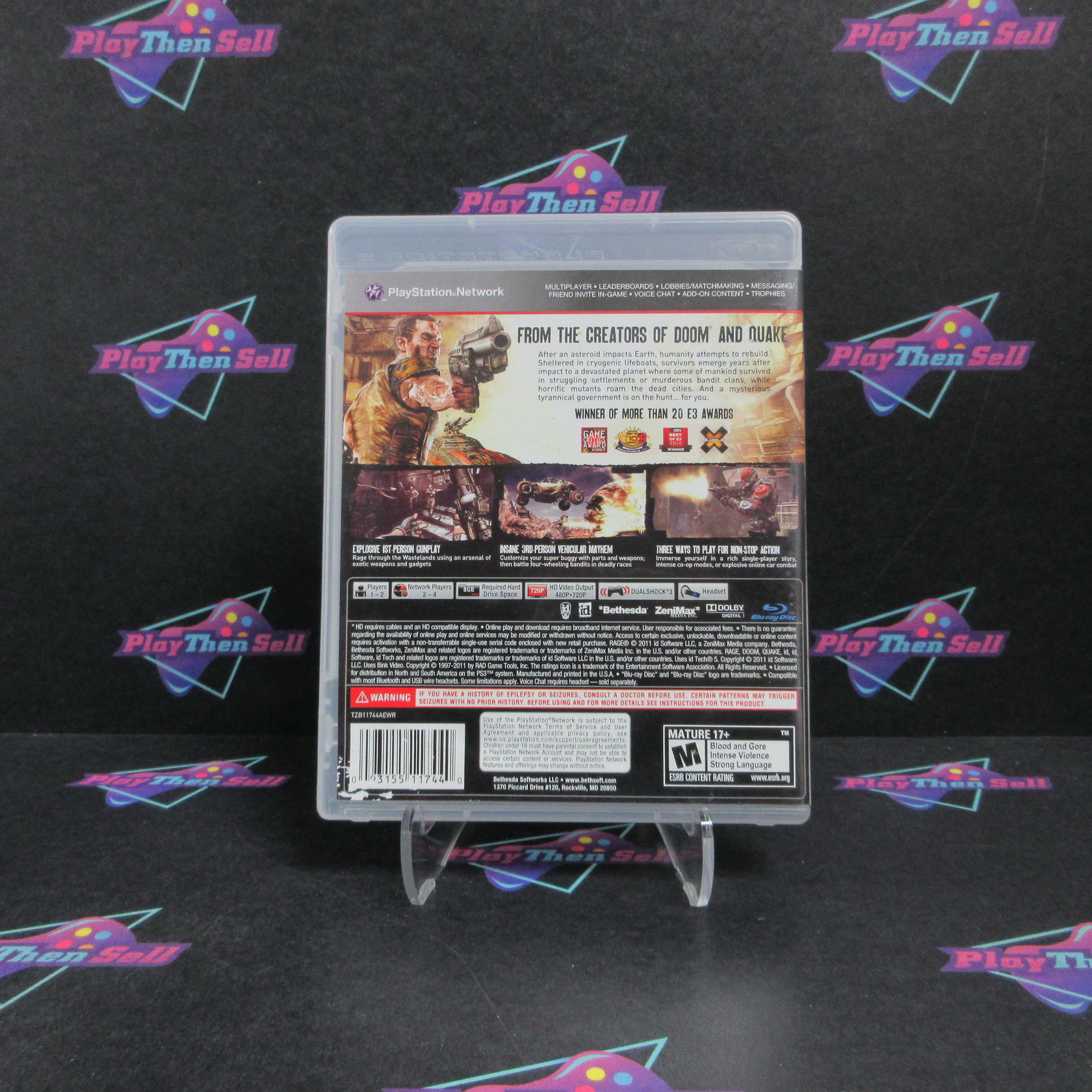 Rage Anarchy Edition PS3 PlayStation 3 Complete - Very Good