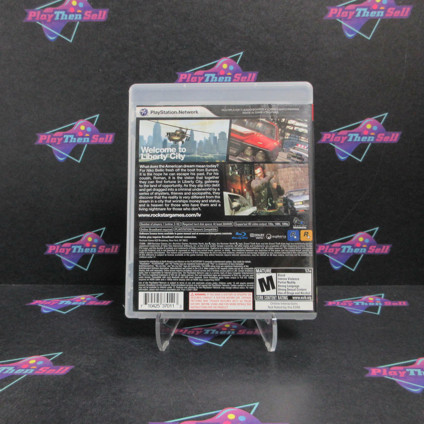 Grand Theft Auto IV PS3 PlayStation 3 GH + Map Complete - Very Good