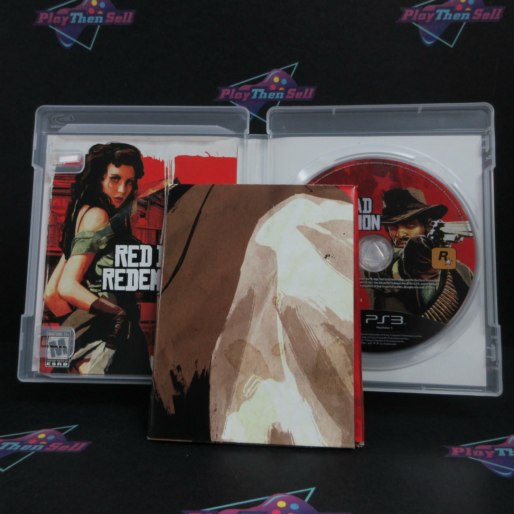 Red Dead Redemption PS3 PlayStation 3 + Map Complete - Very Good