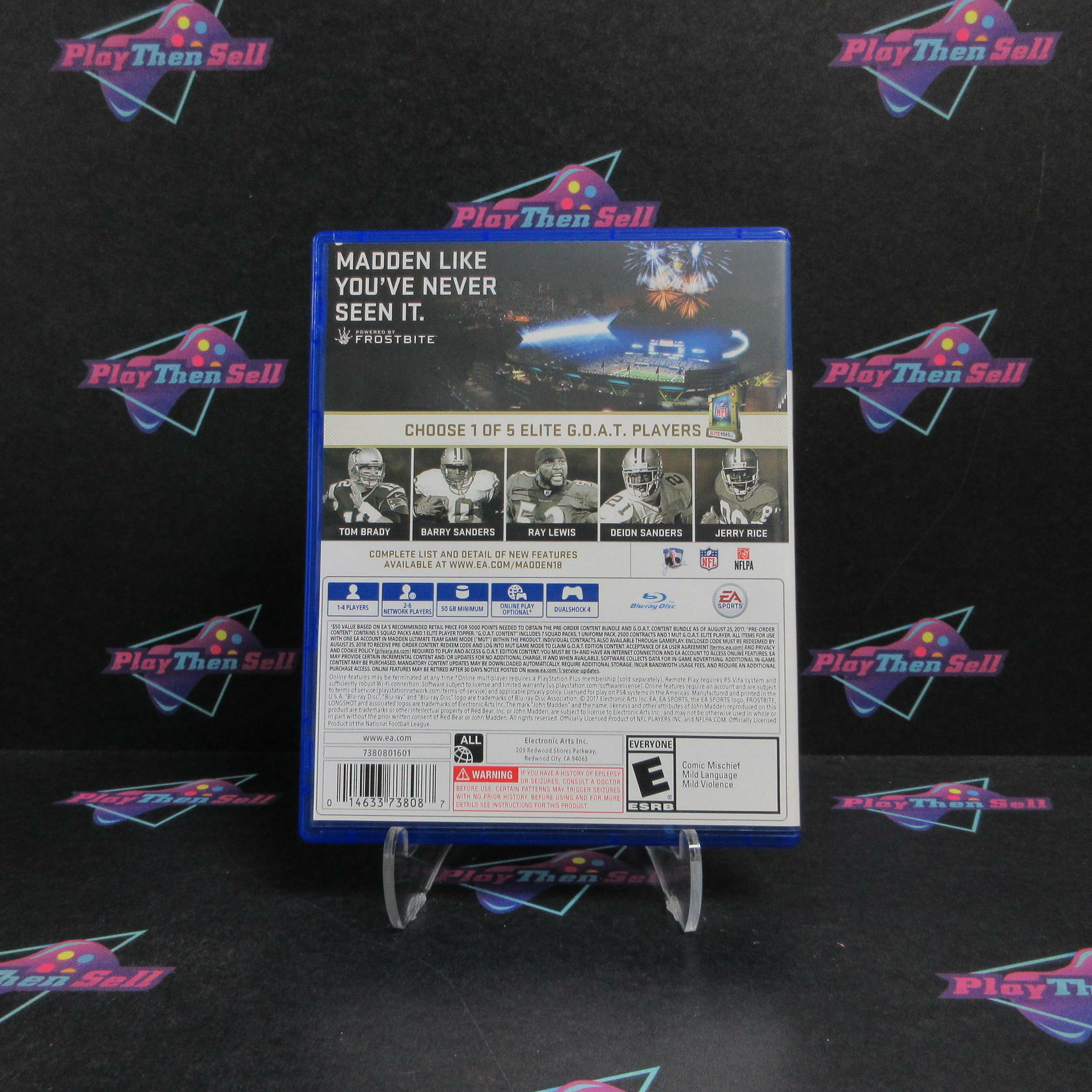 Madden NFL 18 GOAT Edition PS4 PlayStation 4 Complete - Refurbished