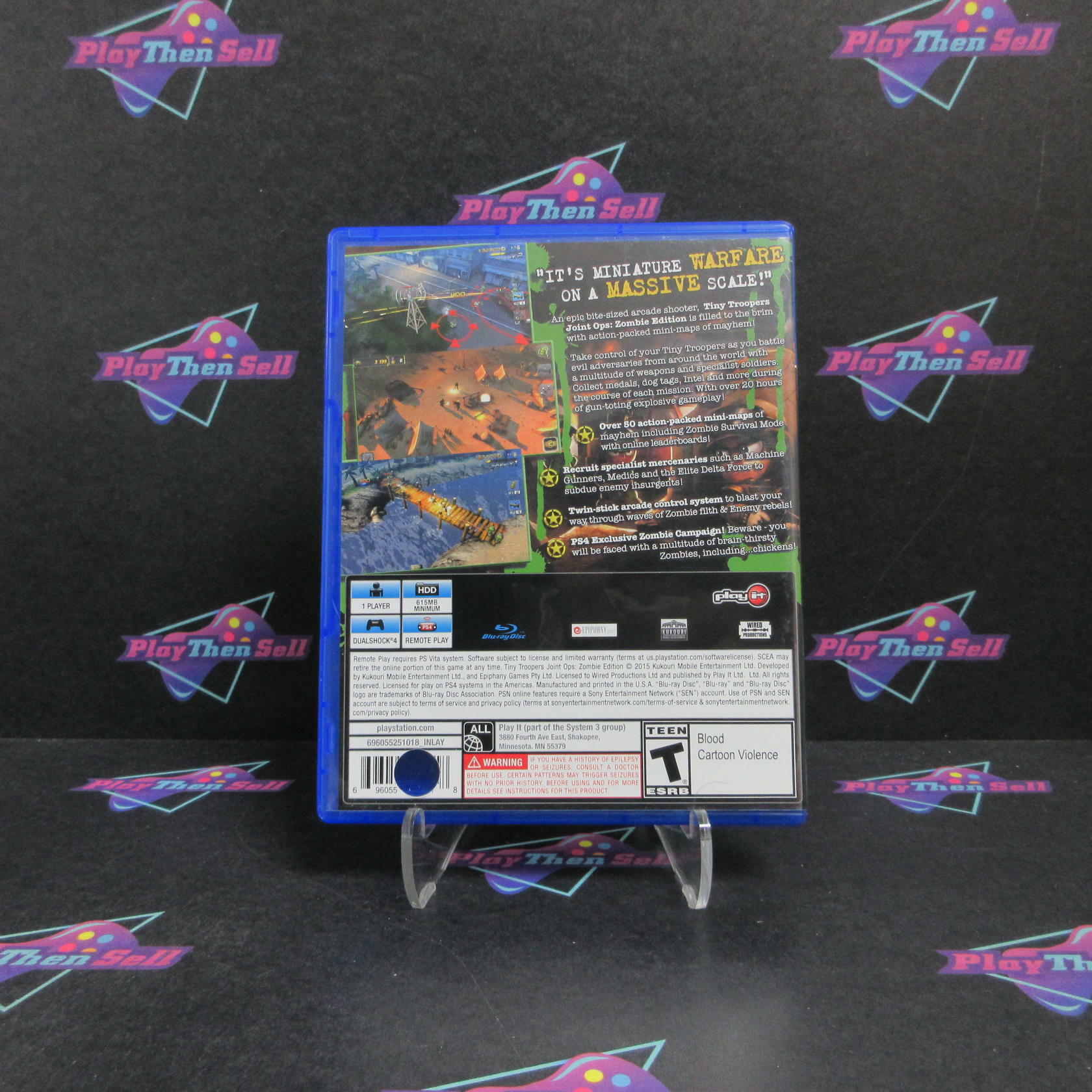 Tiny Troopers Joint Ops Zombie Edition PS4 PlayStation 4 Complete - Very Good